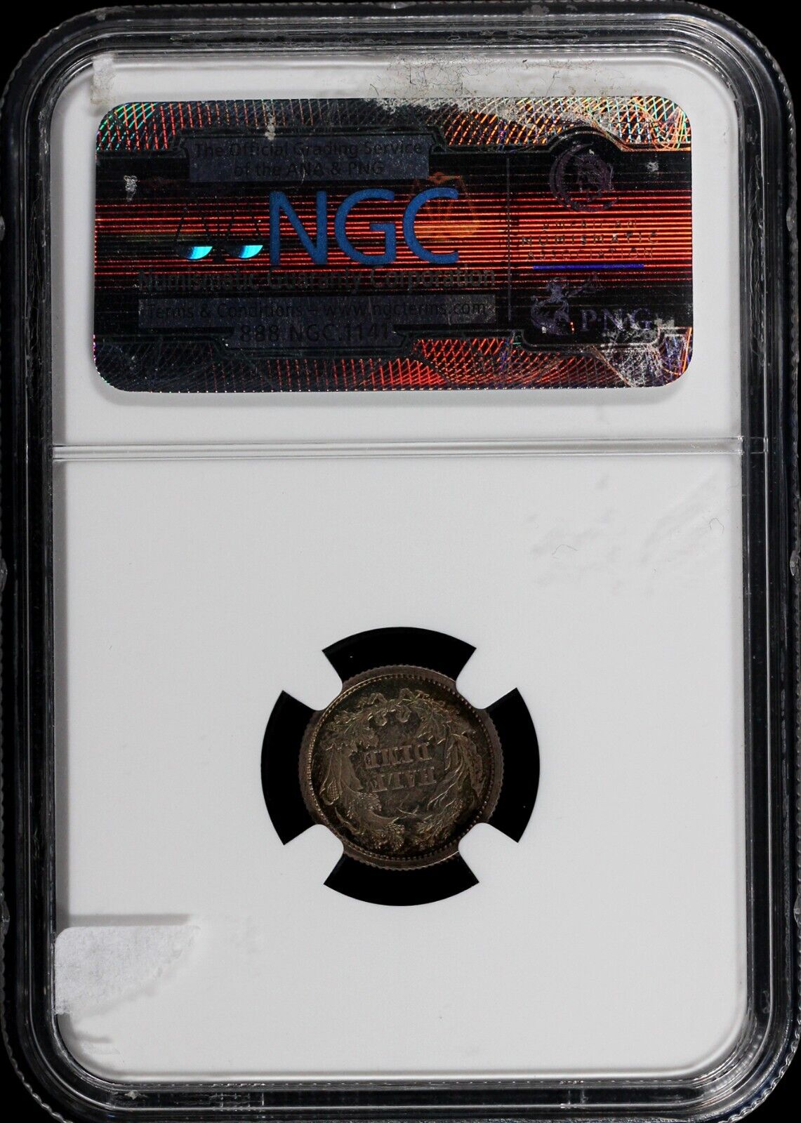 1873 H10c Proof Seated Liberty Half Dime NGC PF 65
