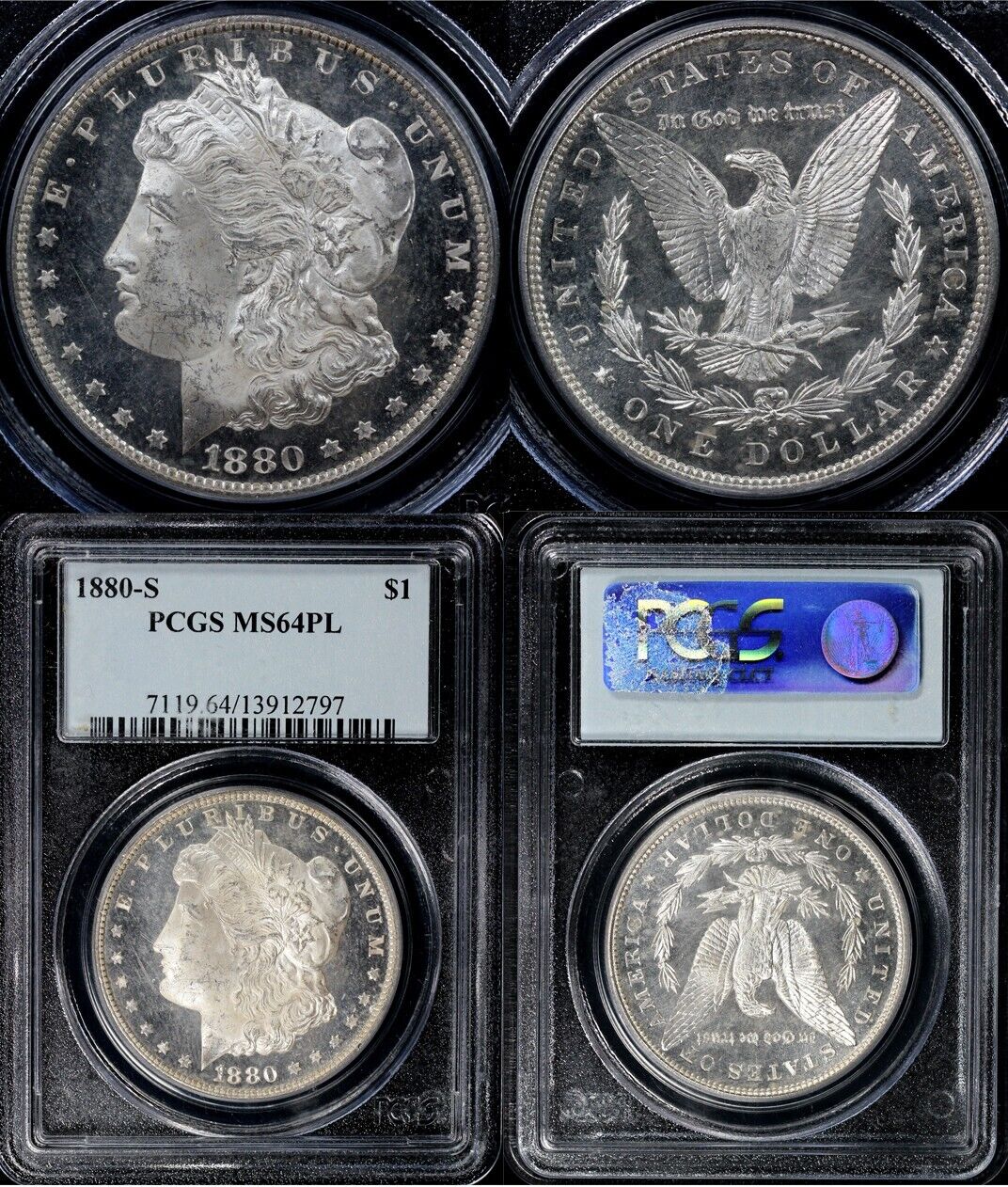 1880-S $1 Morgan Dollar PCGS MS 64 PL