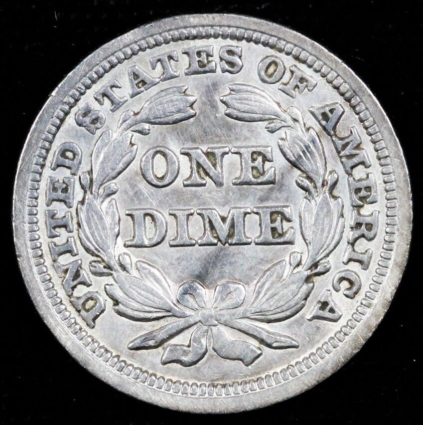 1850 10c Seated Liberty Dime