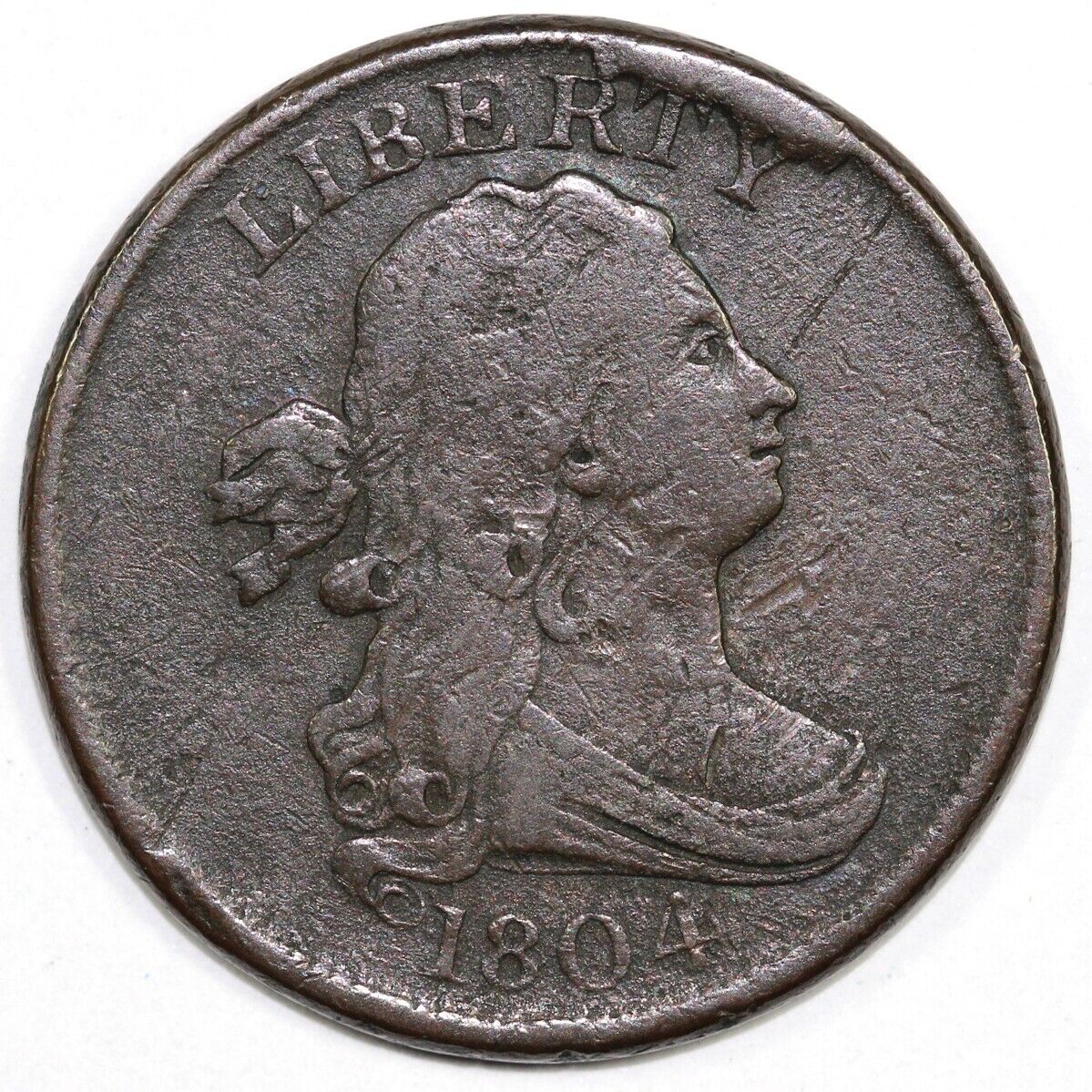 1804 1/2c C-9 Draped Bust Half Cent