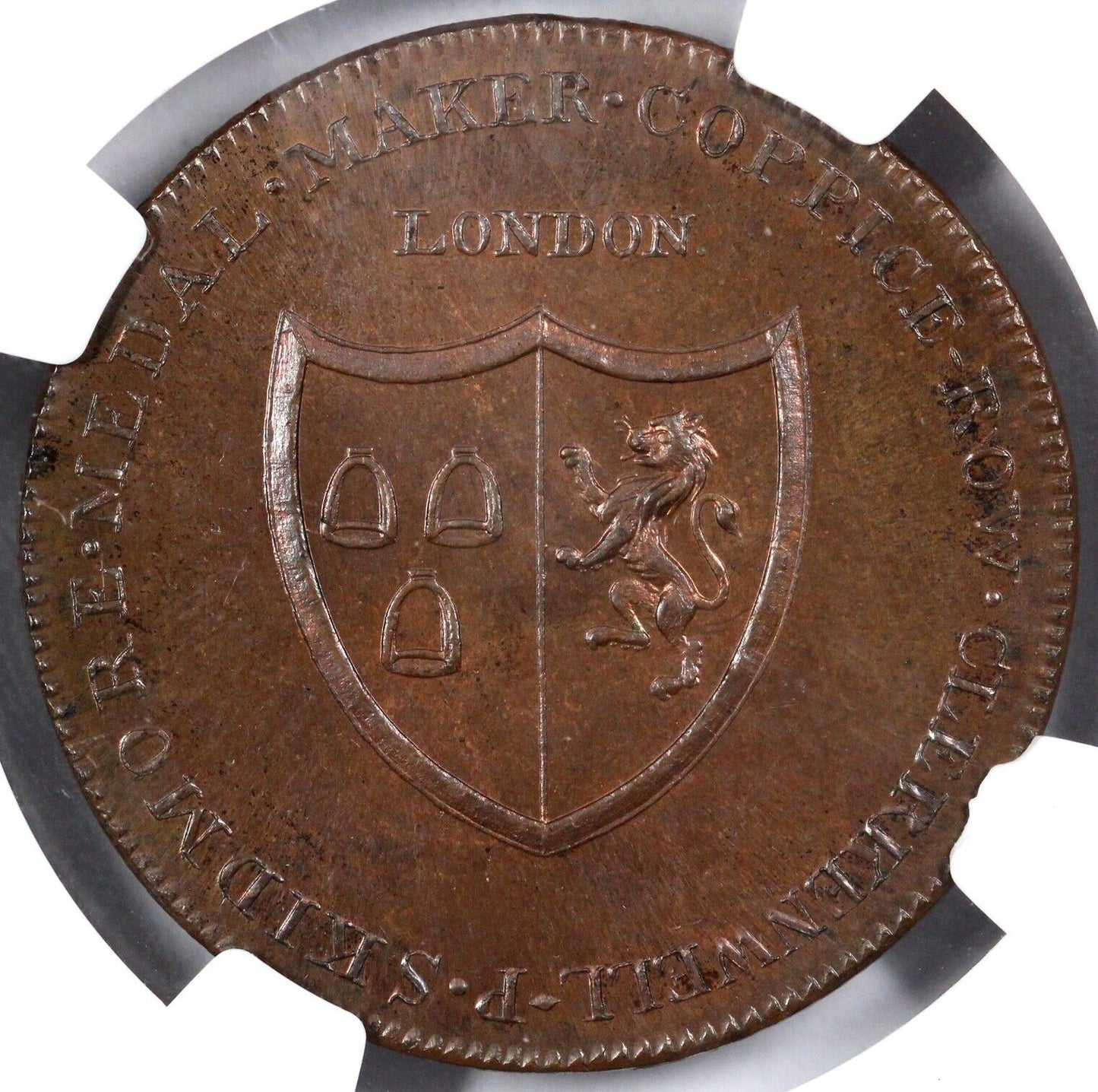 1790's 1P D&H-162 Middlesex-Skidmore's Token NGC MS 66