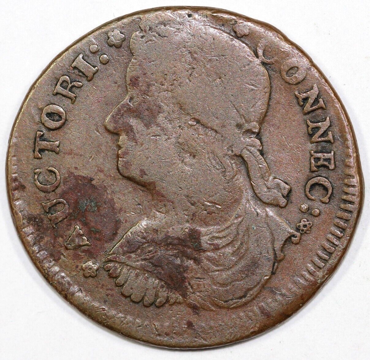 1787 M.33.31-gg.2 Connecticut Colonial Copper Coin