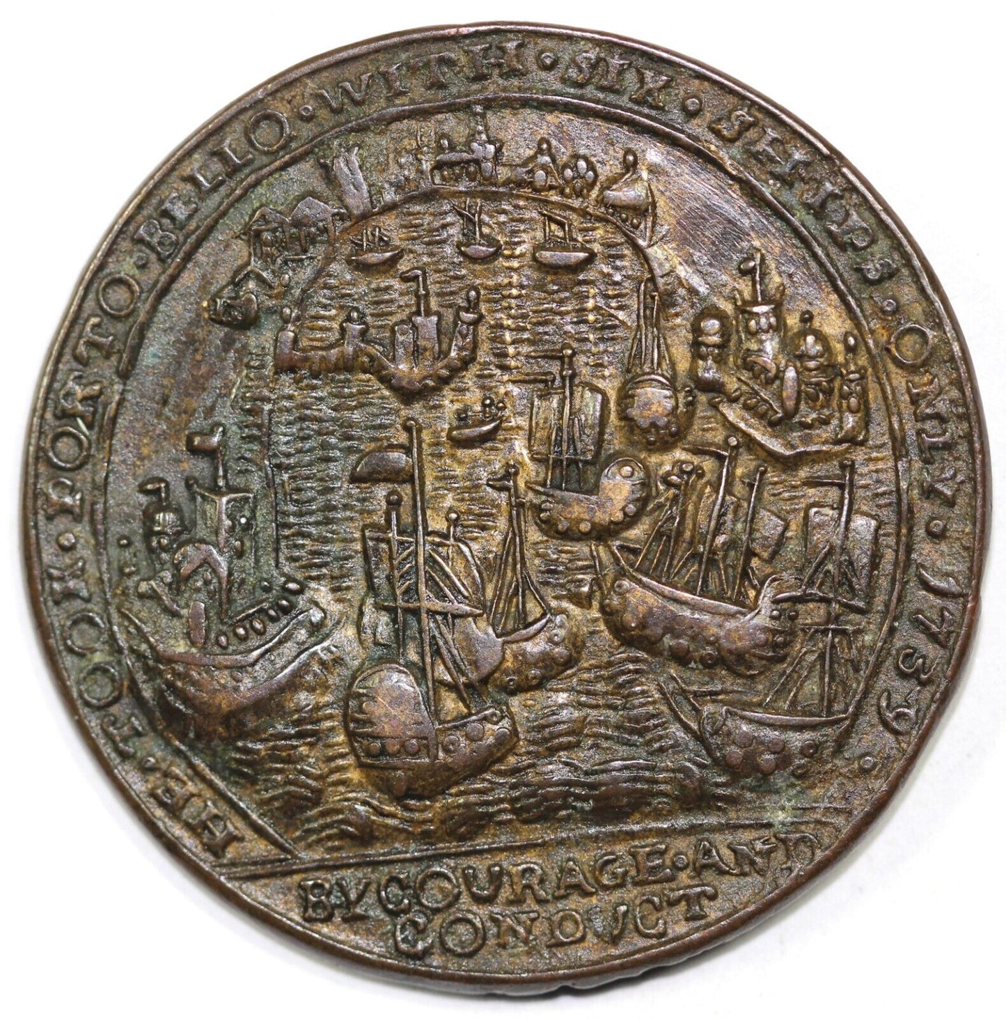 1739 Admiral Vernon Porto Bello Betts Medal
