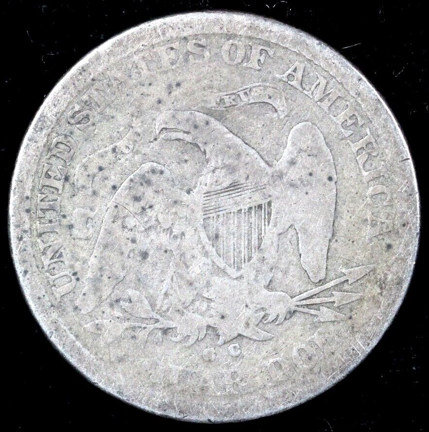 1876-CC 25c Seated Liberty Quarter