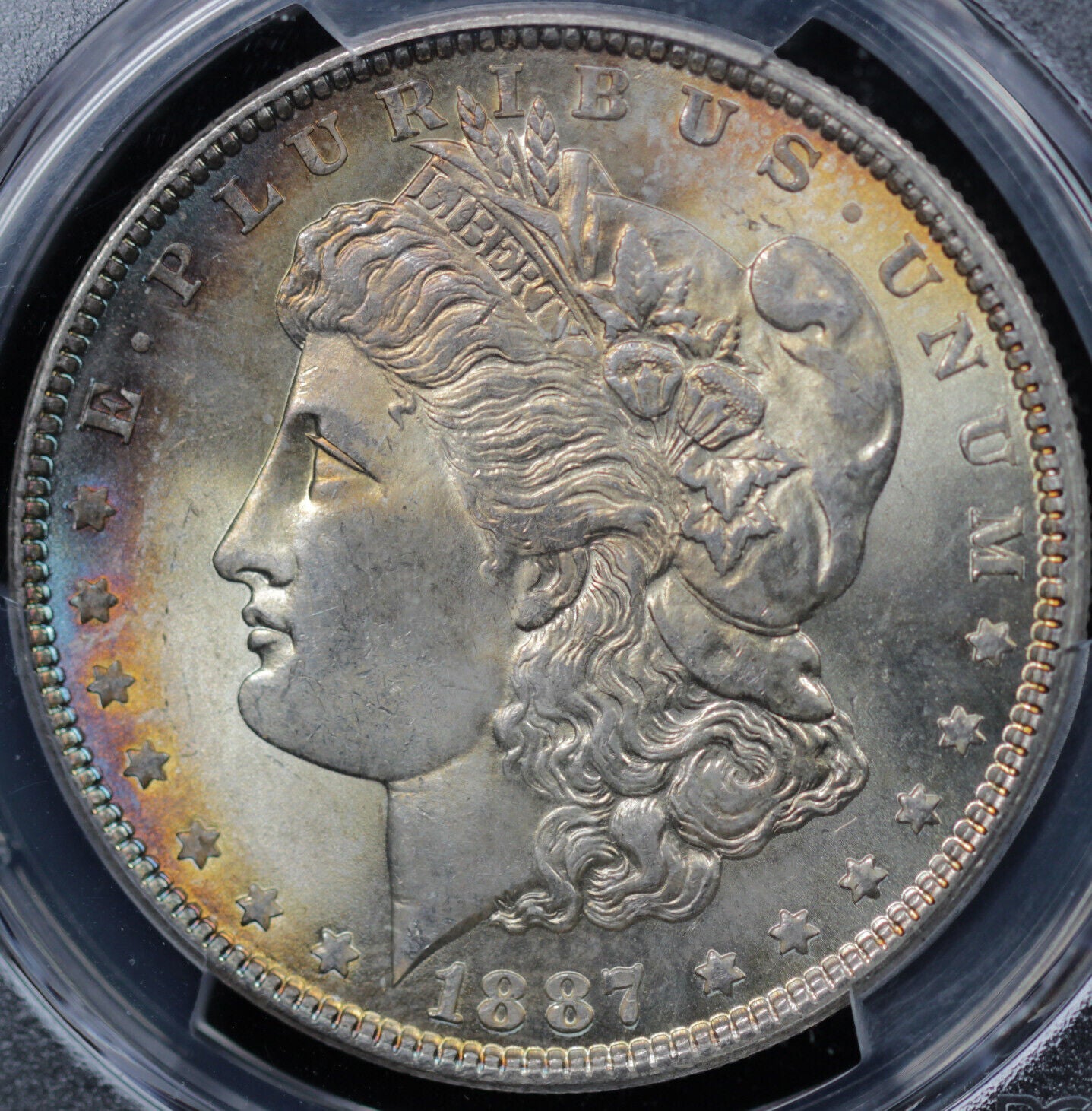 1887 $1 Morgan Dollar PCGS MS 65