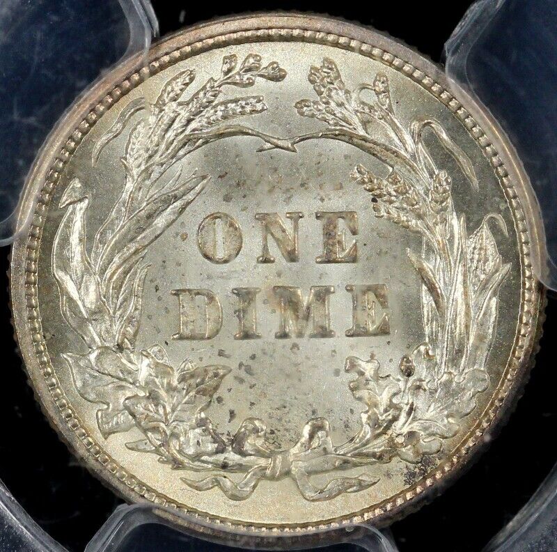 1916 10c Barber Dime PCGS MS 63+