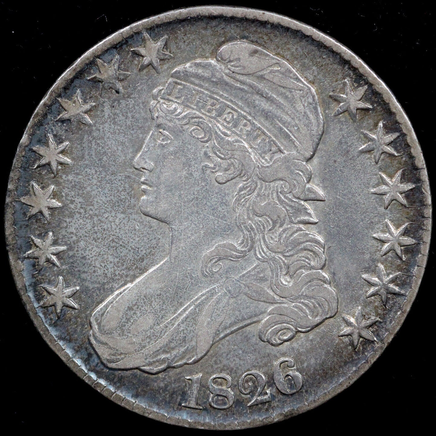 1826 50c O-118a Capped Bust Half Dollar