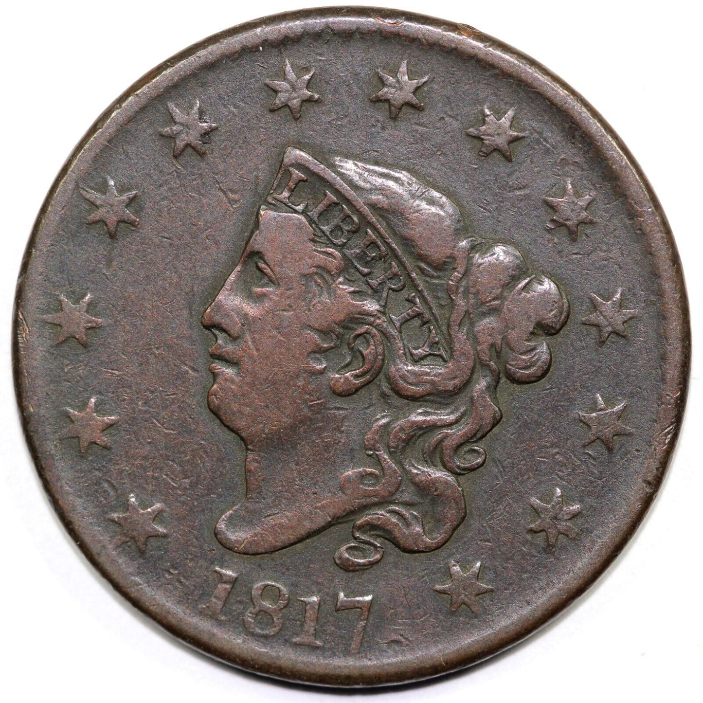 1817 1c Matron Head Large Cent