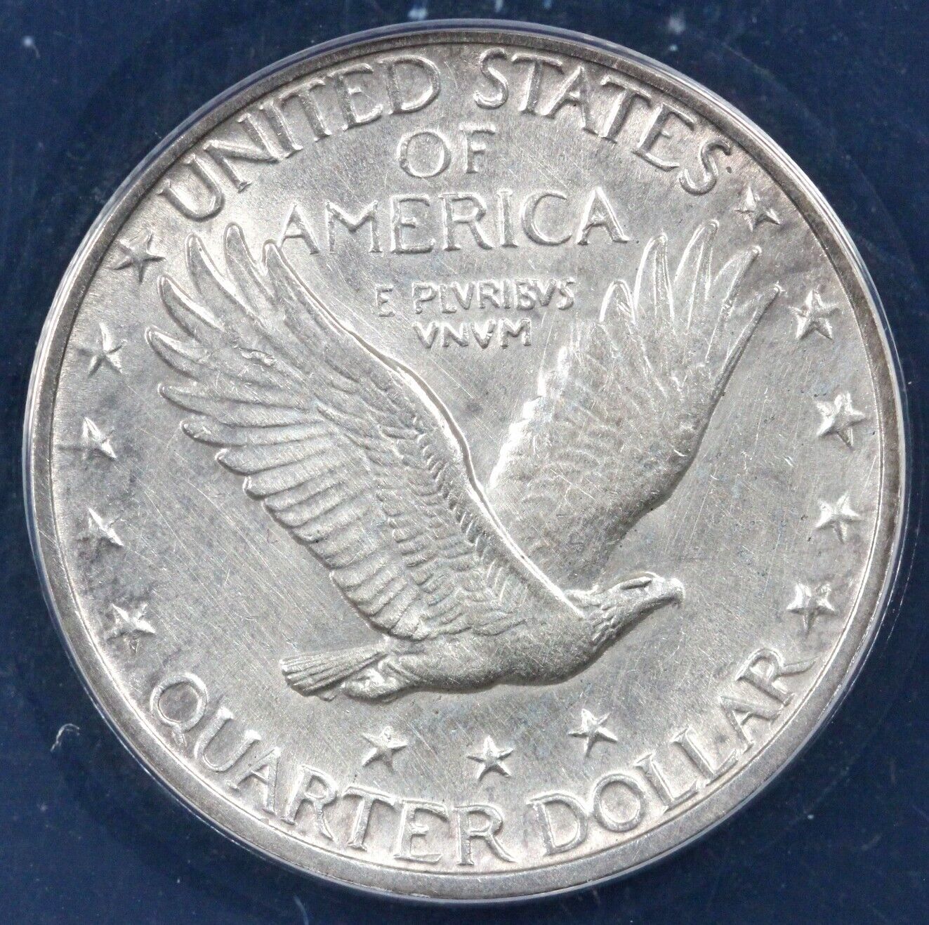 1918 25c Standing Liberty Quarter ANACS AU 58 DETAILS CLEANED