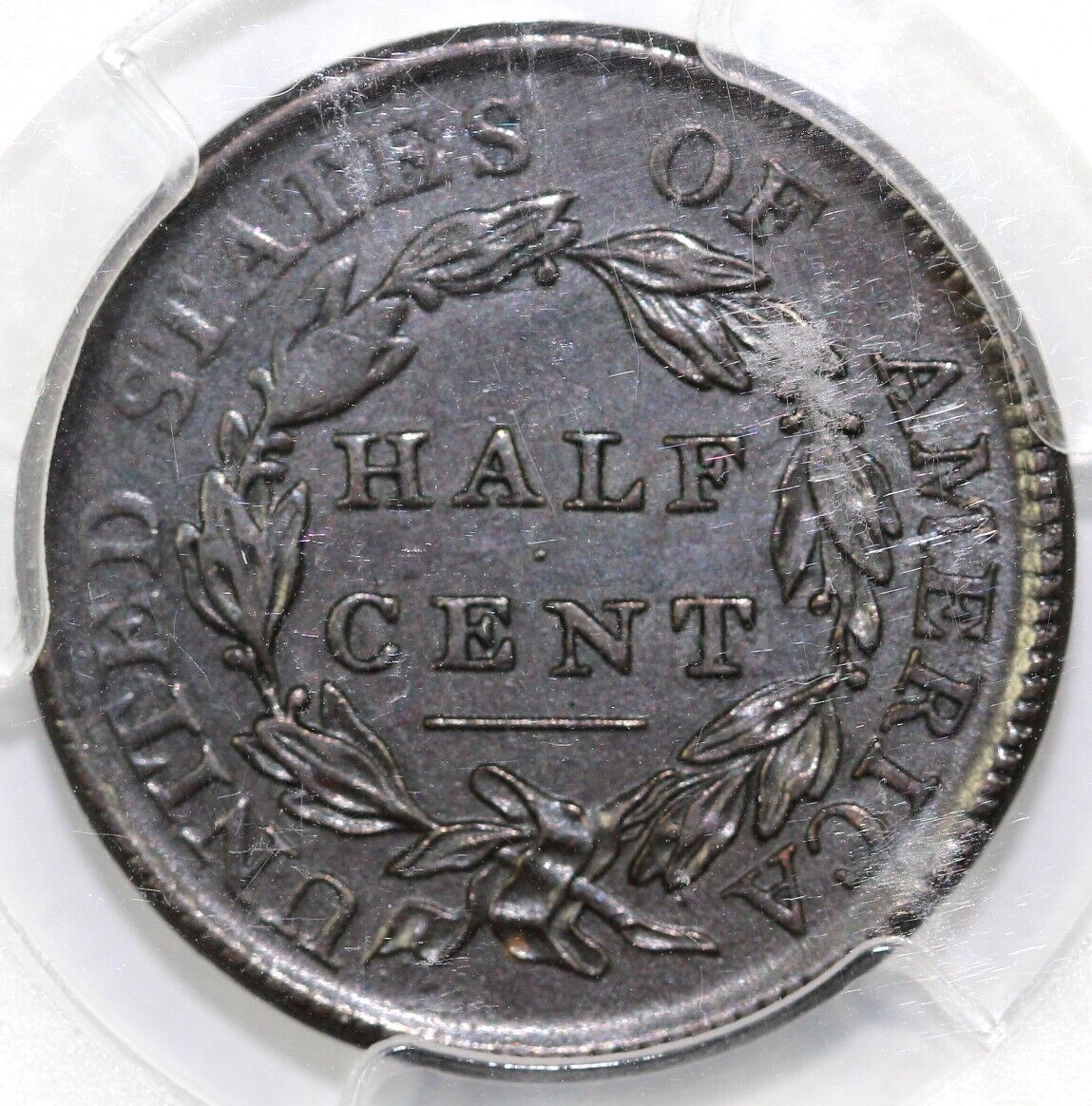 1809 1/2c C-6 Classic Head Half Cent PCGS AU 53