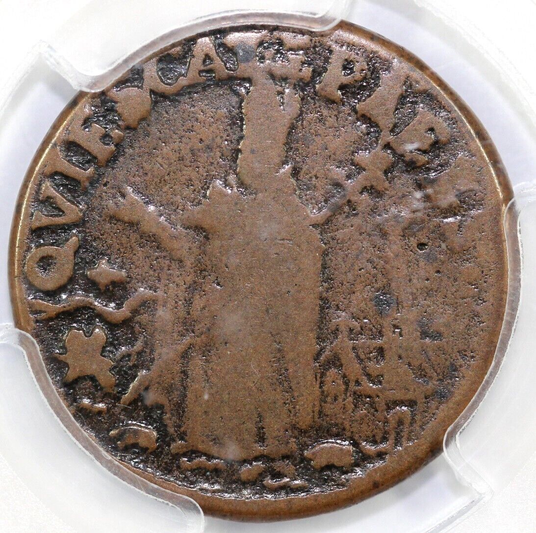 1667-69 New Jersey St. Patrick Farthing Breen 213a Griffee 42-5/5a PCGS F 15