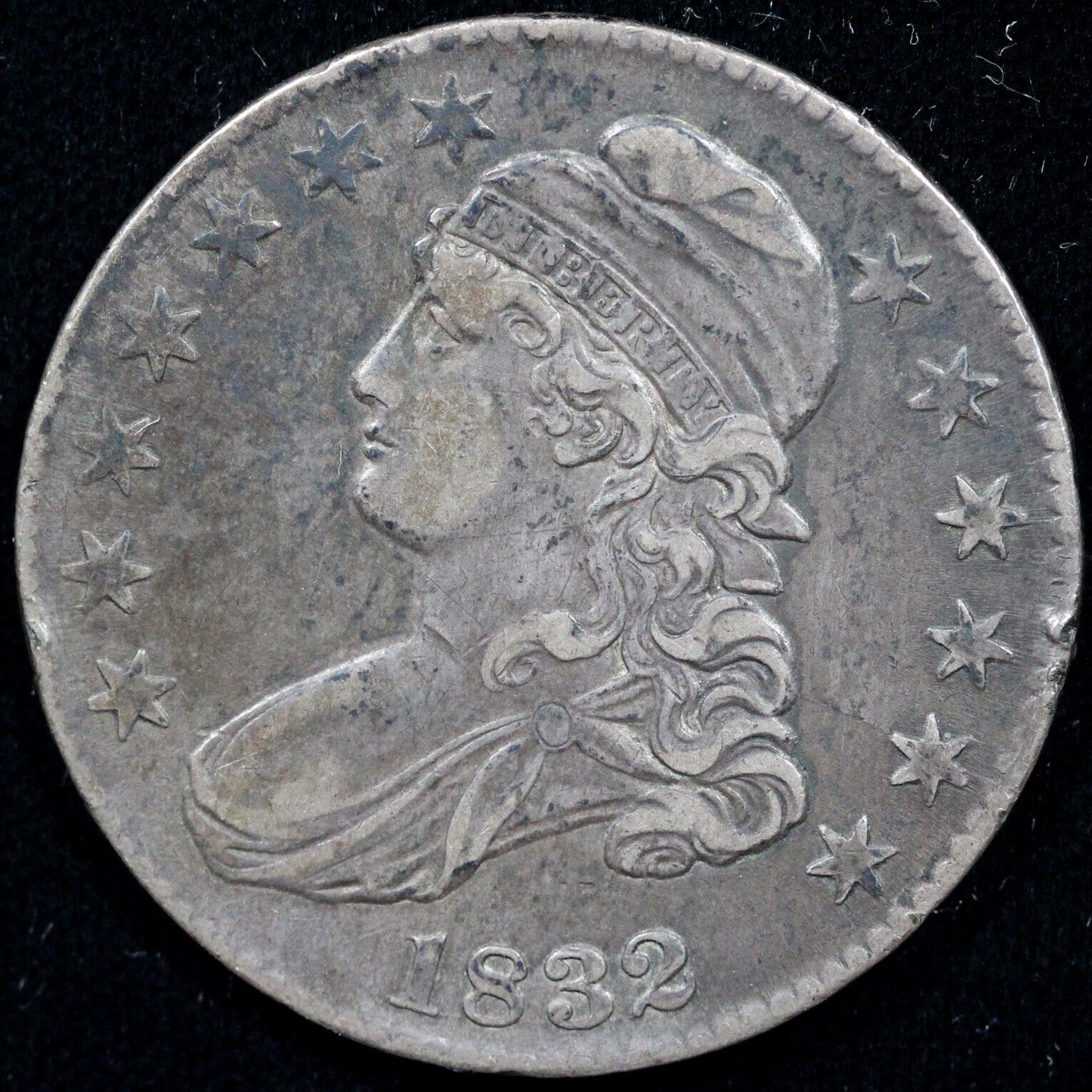 1832 50c O-120 Capped Bust Half Dollar