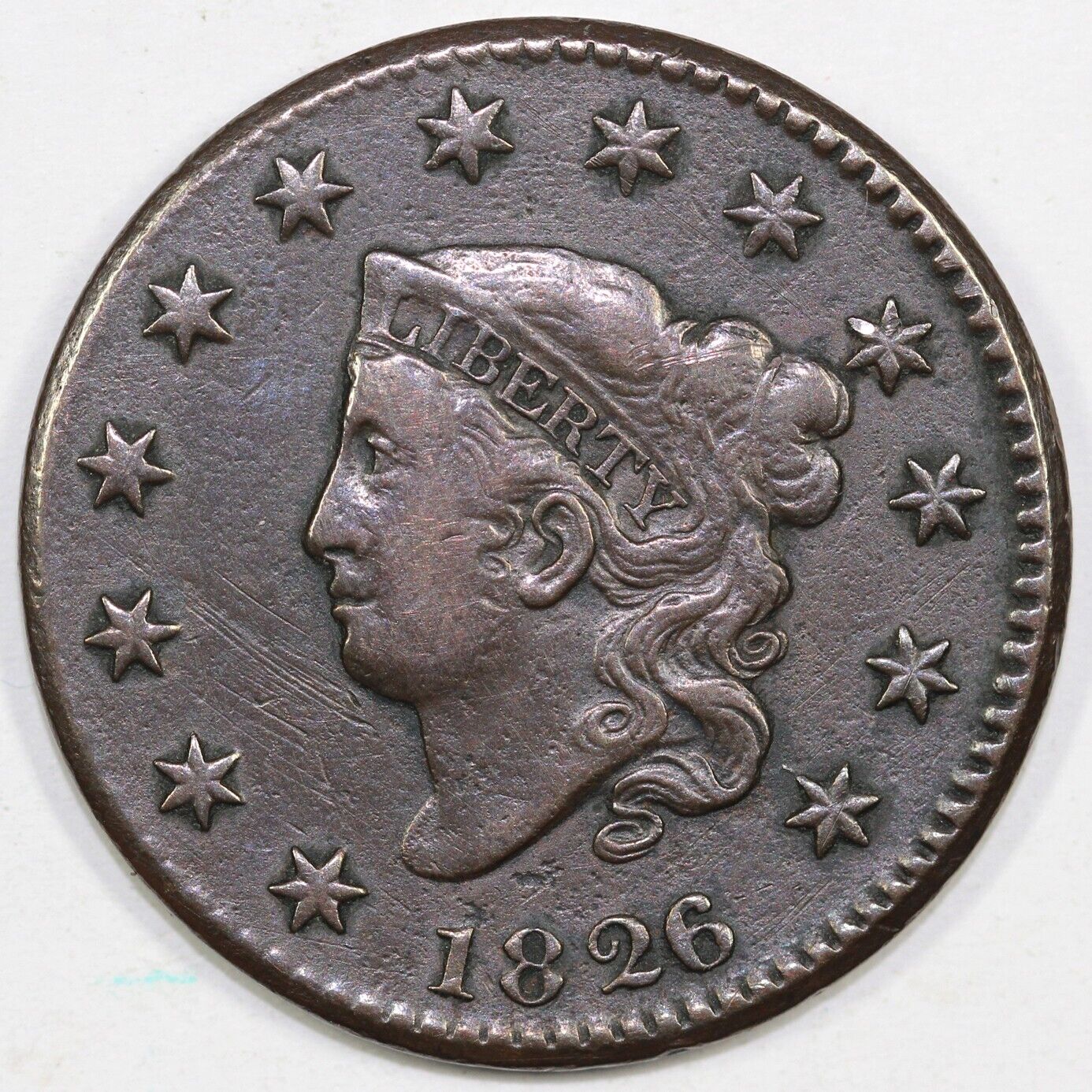 1826/5 1c N-8 Matron Head Large Cent