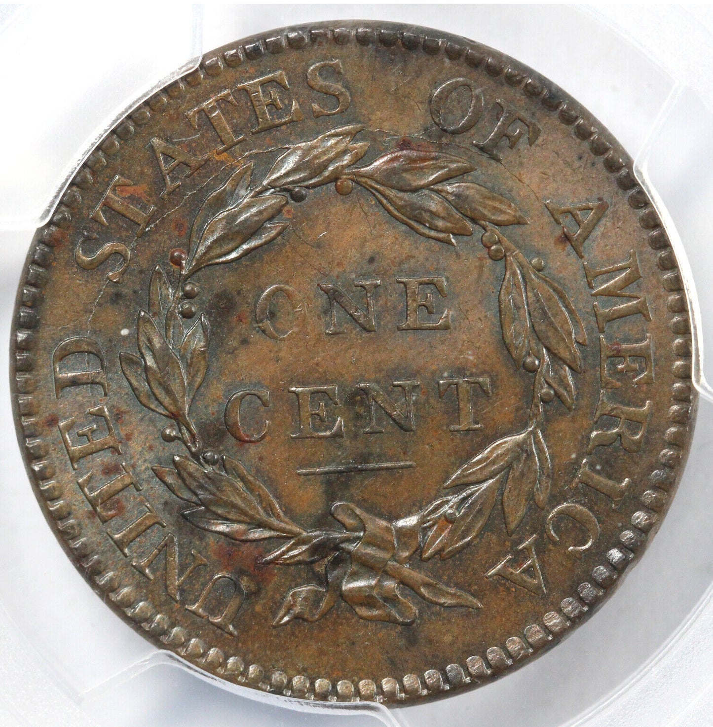 1818 1c N-6 Coronet or Matron Head Large Cent PCGS MS 62 BN