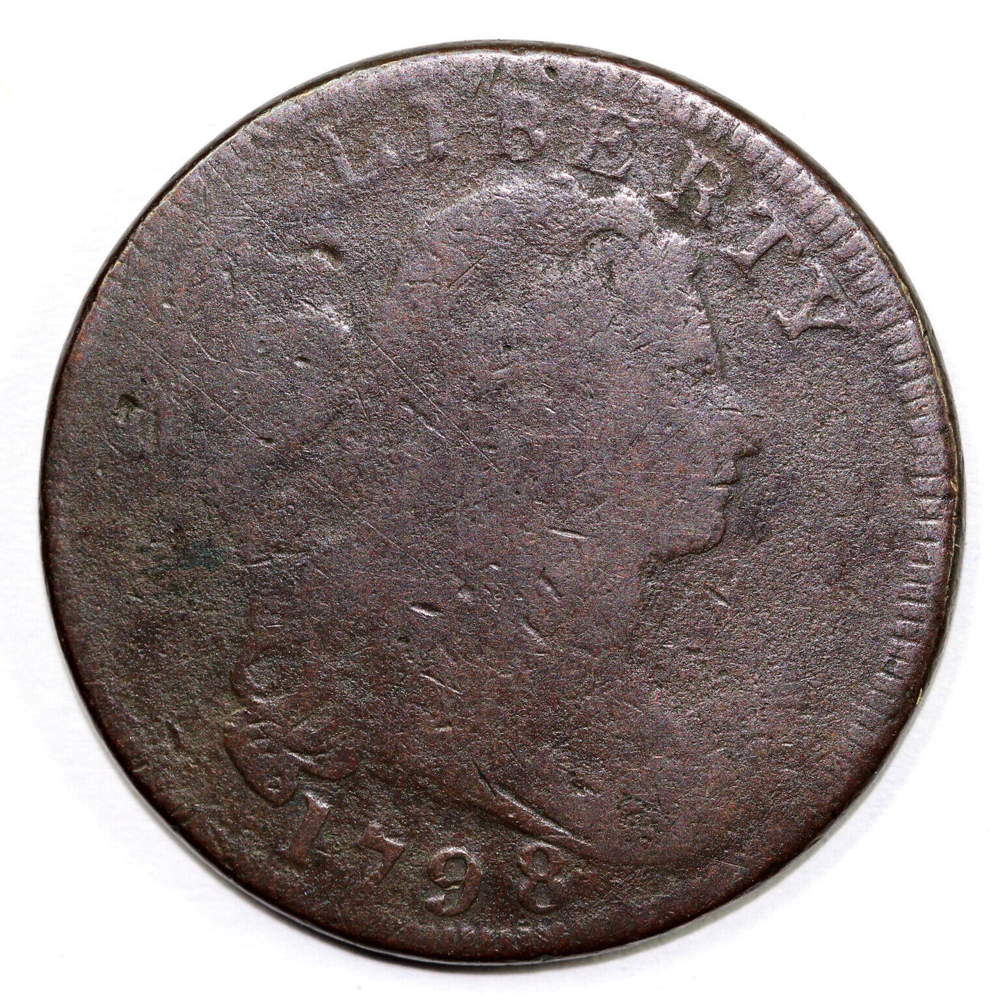 1798 1c S-155 Draped Bust Large Cent