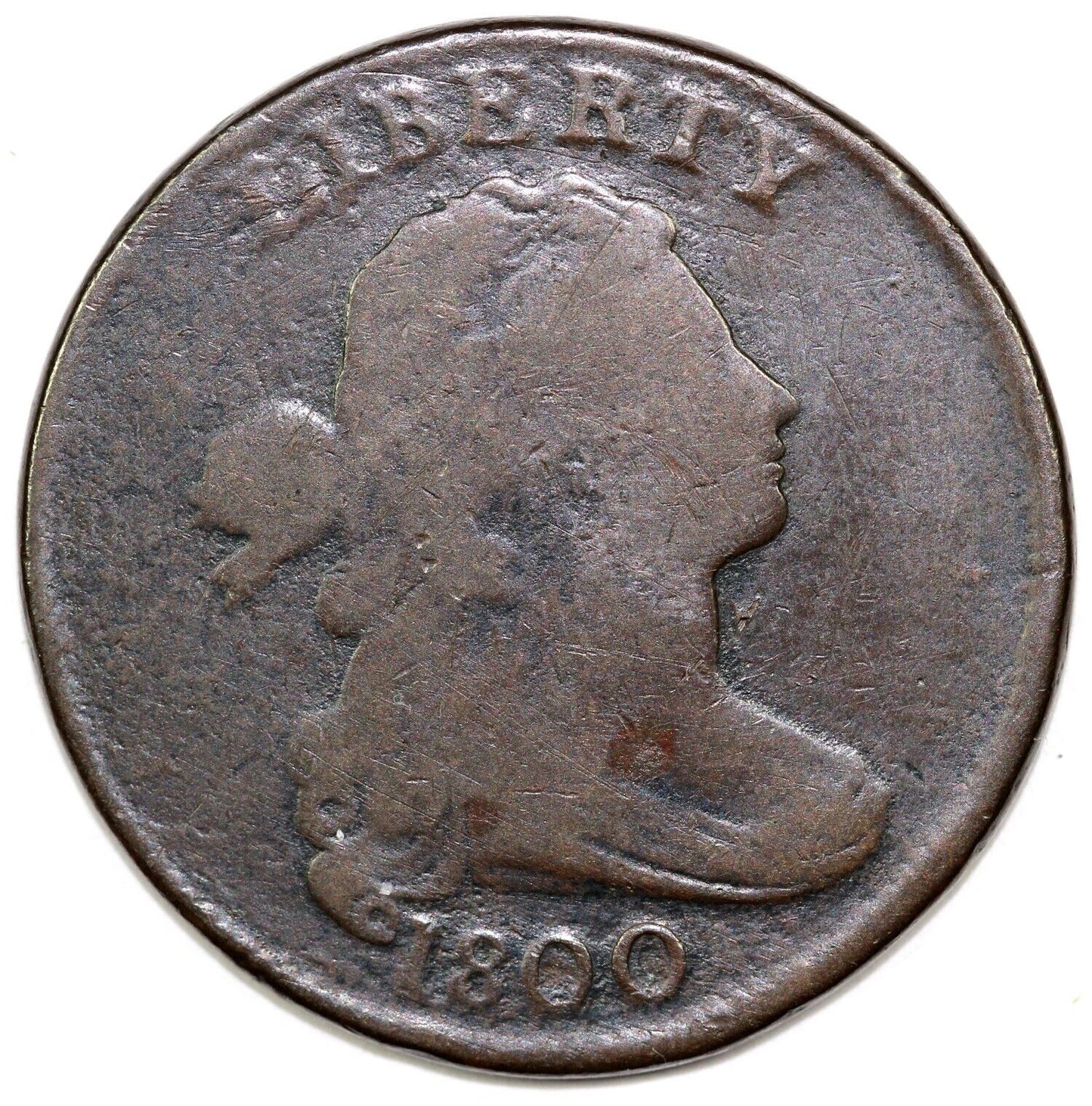 1800 1c S-199 Draped Bust Large Cent