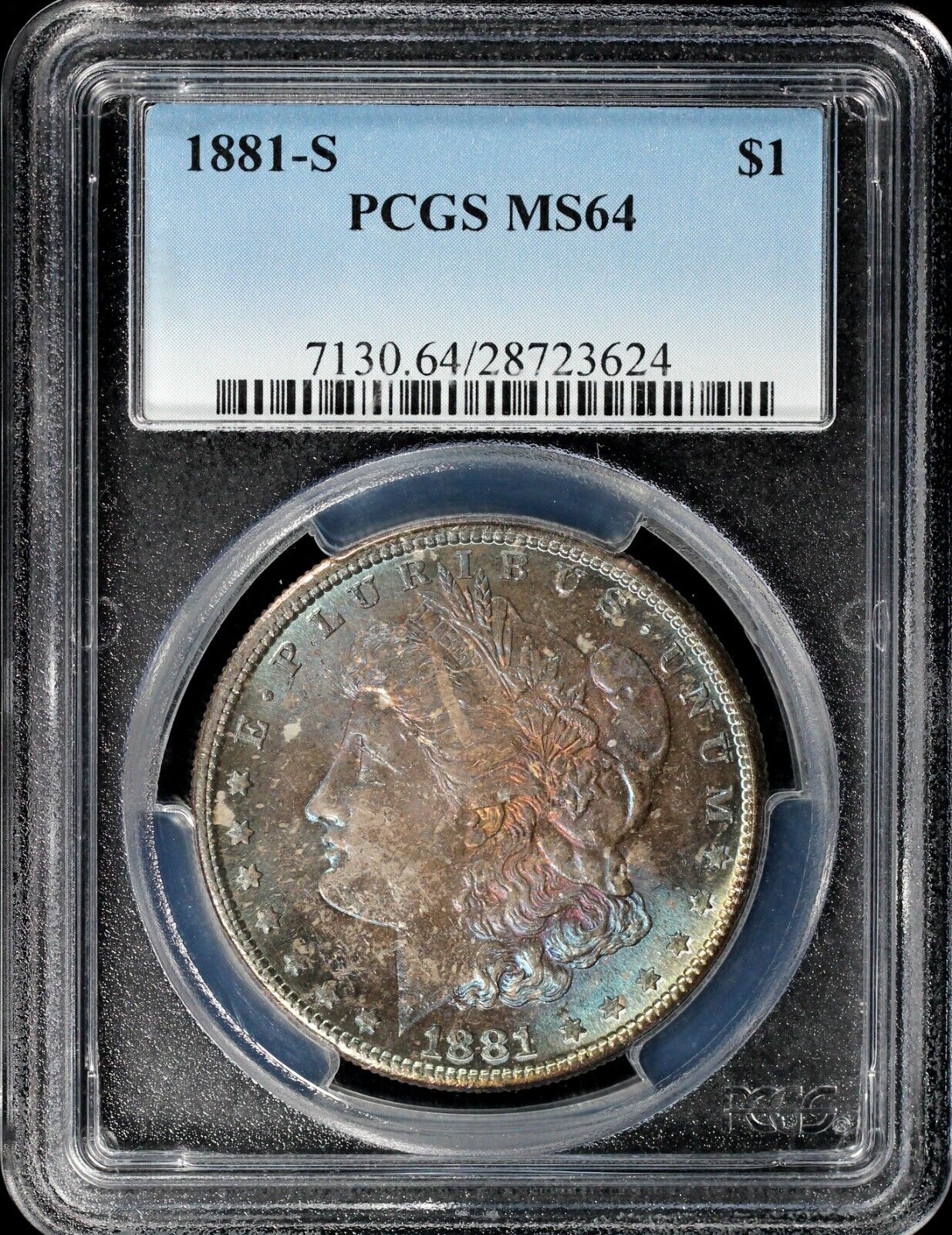 1881-S $1 Morgan Dollar PCGS MS 64