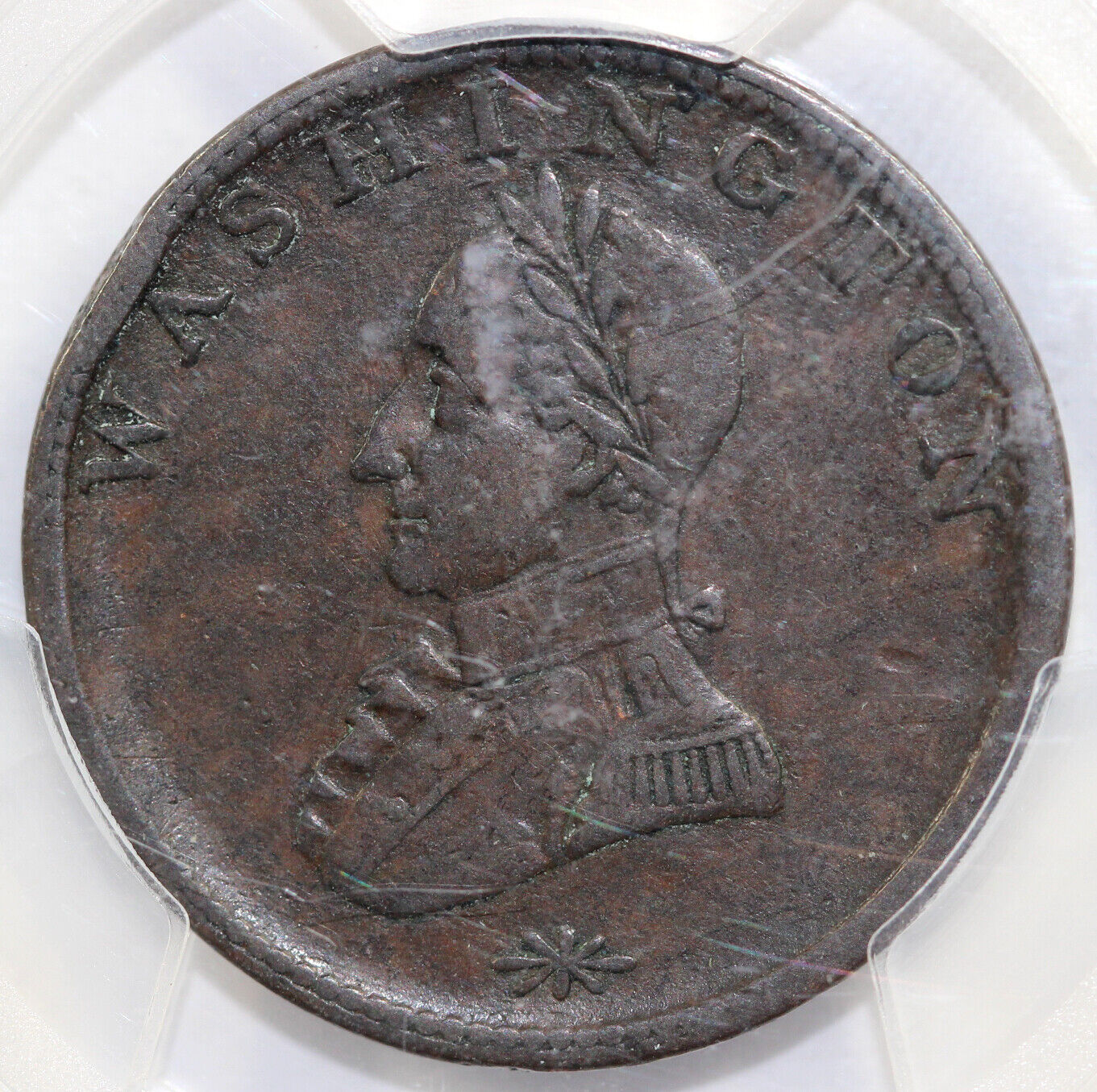 No Date Washington Double Head Colonial Cent PCGS VF 30