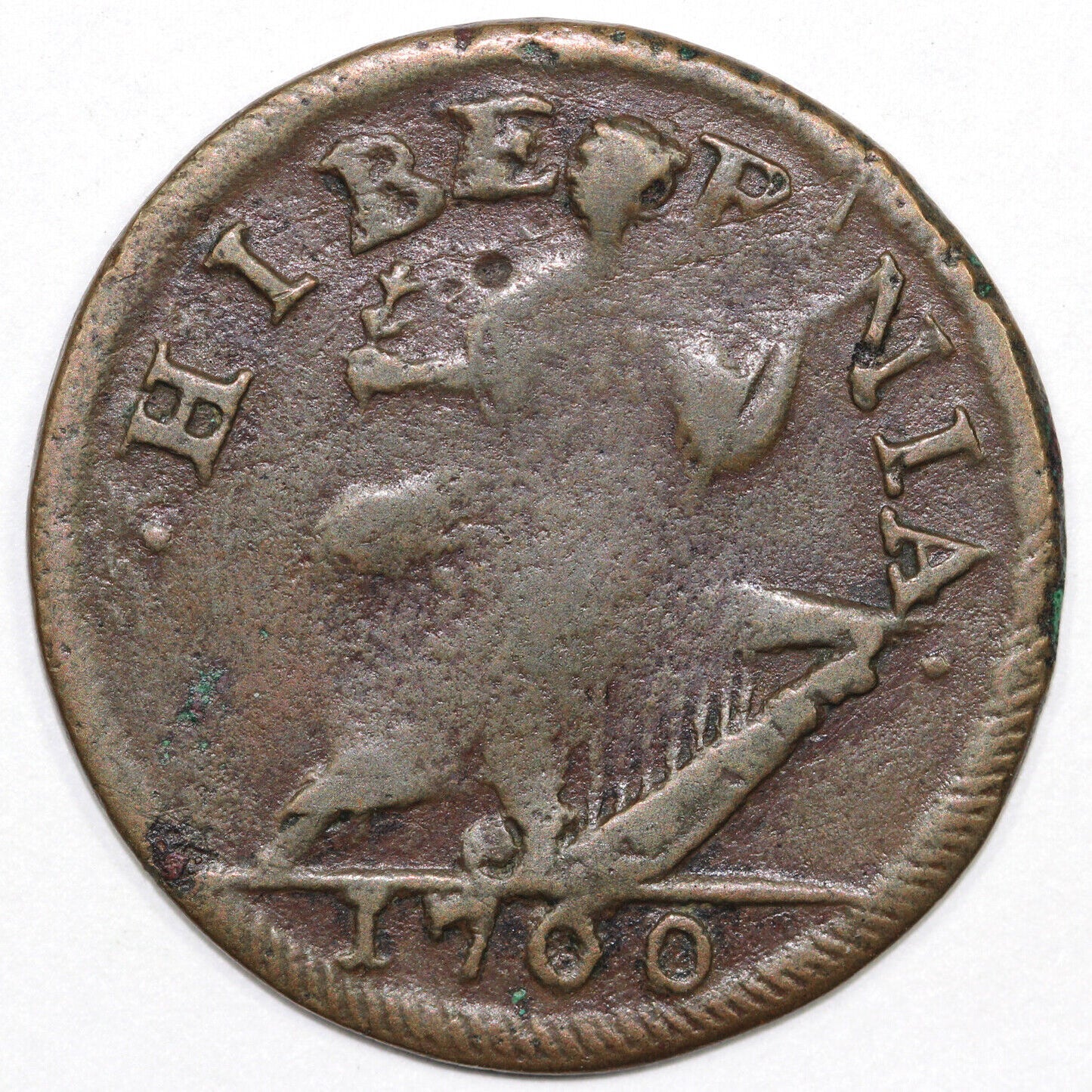 1760 1c Nelson-2 Voce Populi Colonial Copper Coin