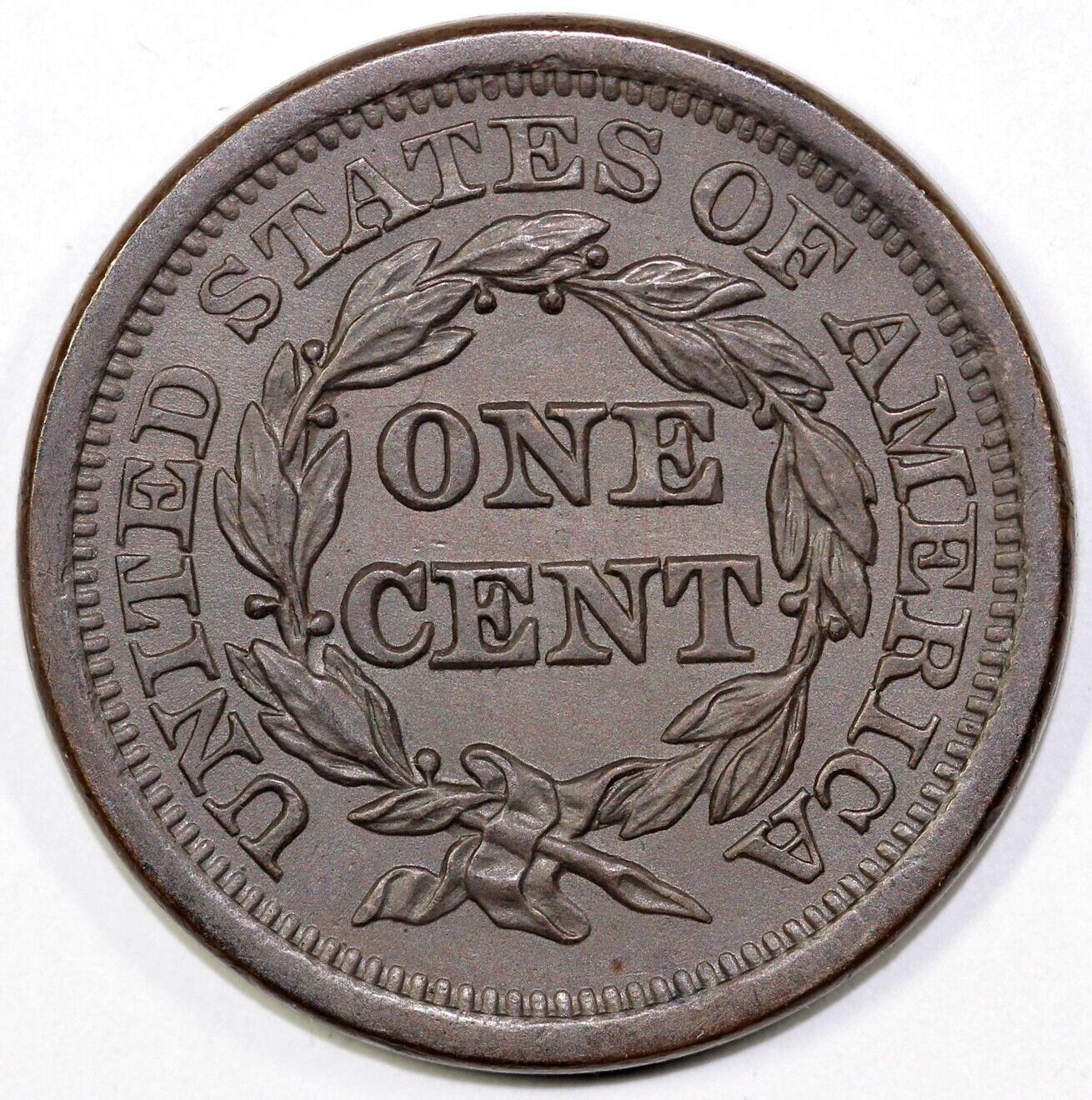1851 1c N-38 Braided Hair Large Cent *E-MDS*