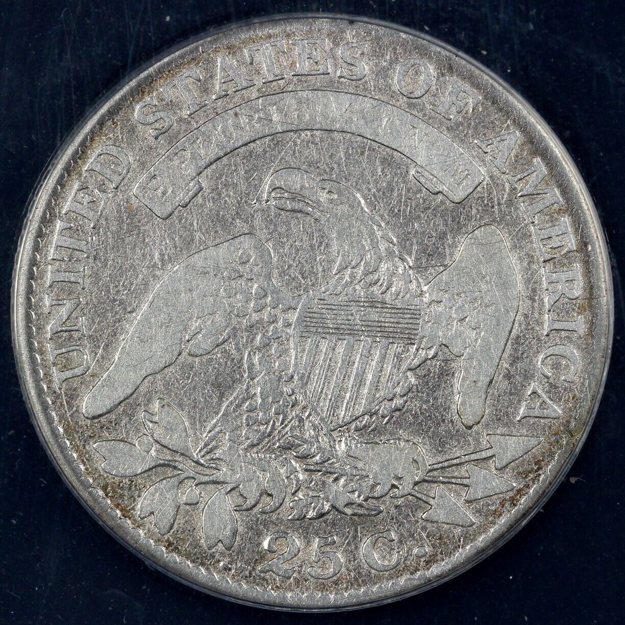 1818 25c Capped Bust Quarter ANACS VG 8 Details