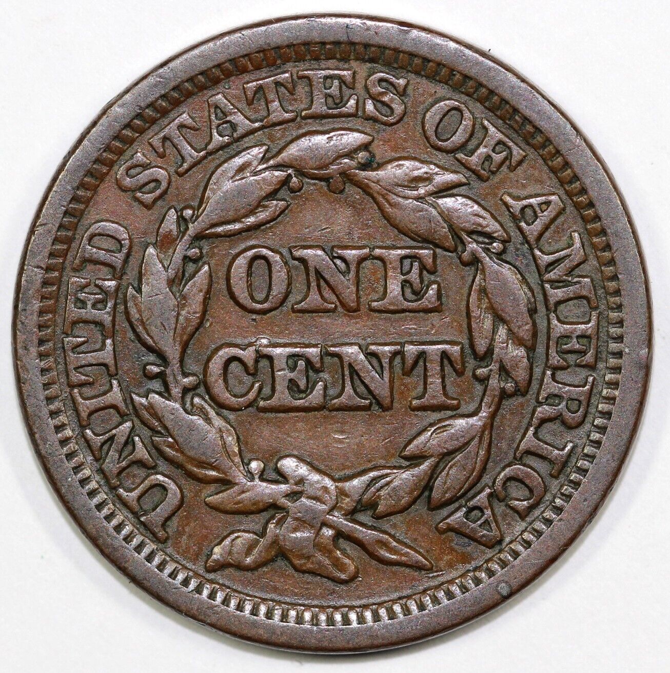 1849 1c N-9 Braided Hair Large Cent