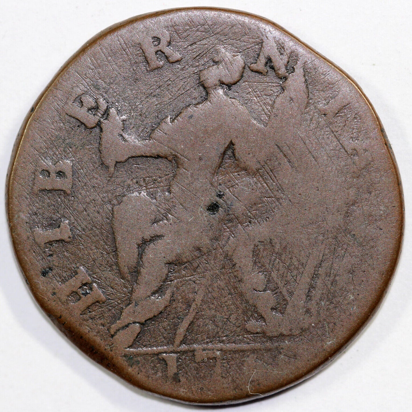 1760 Nelson-10 Voce Populi Colonial Copper *Tall Head*