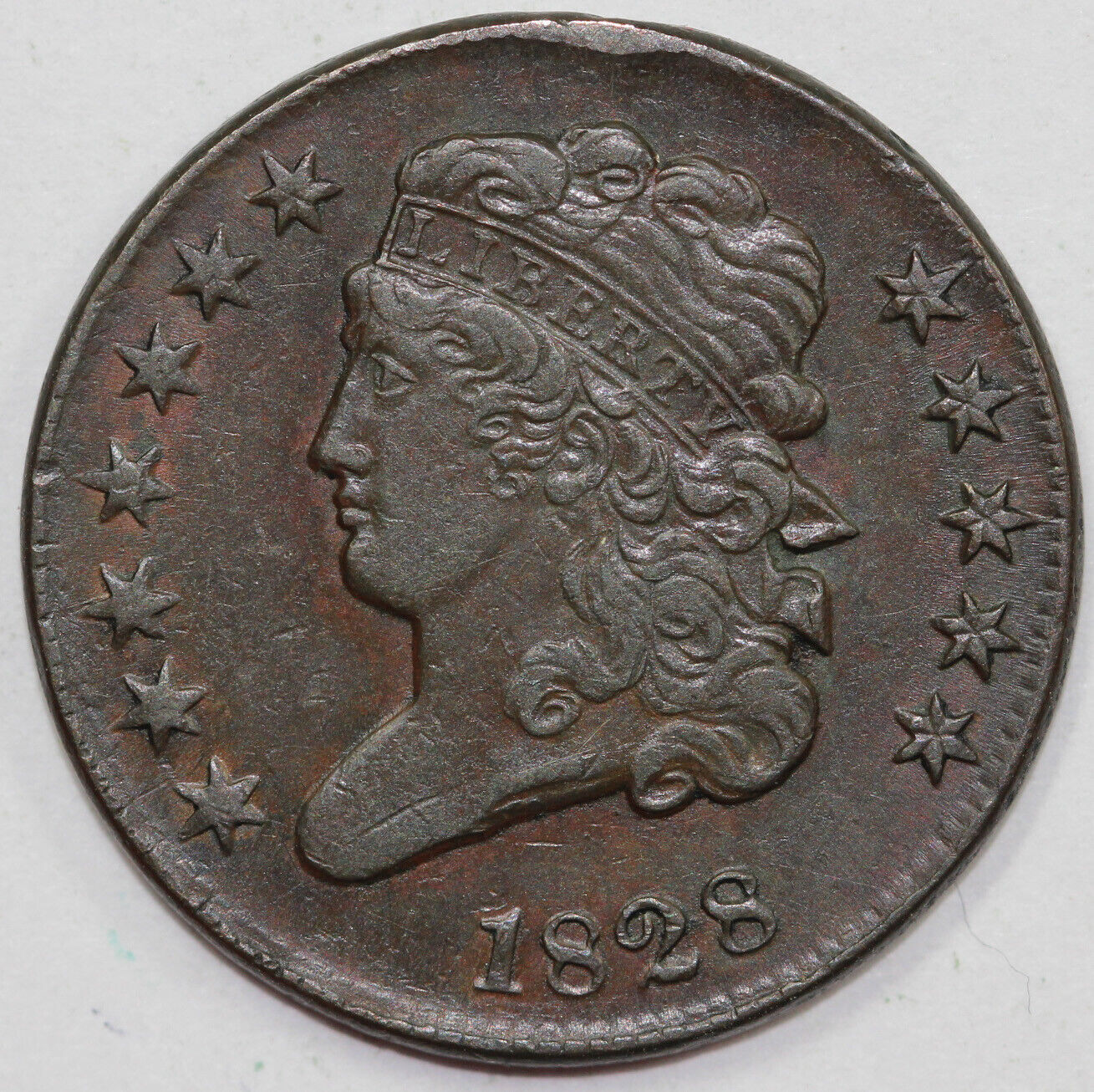 1828 1/2c C-2 Classic Head Half Cent