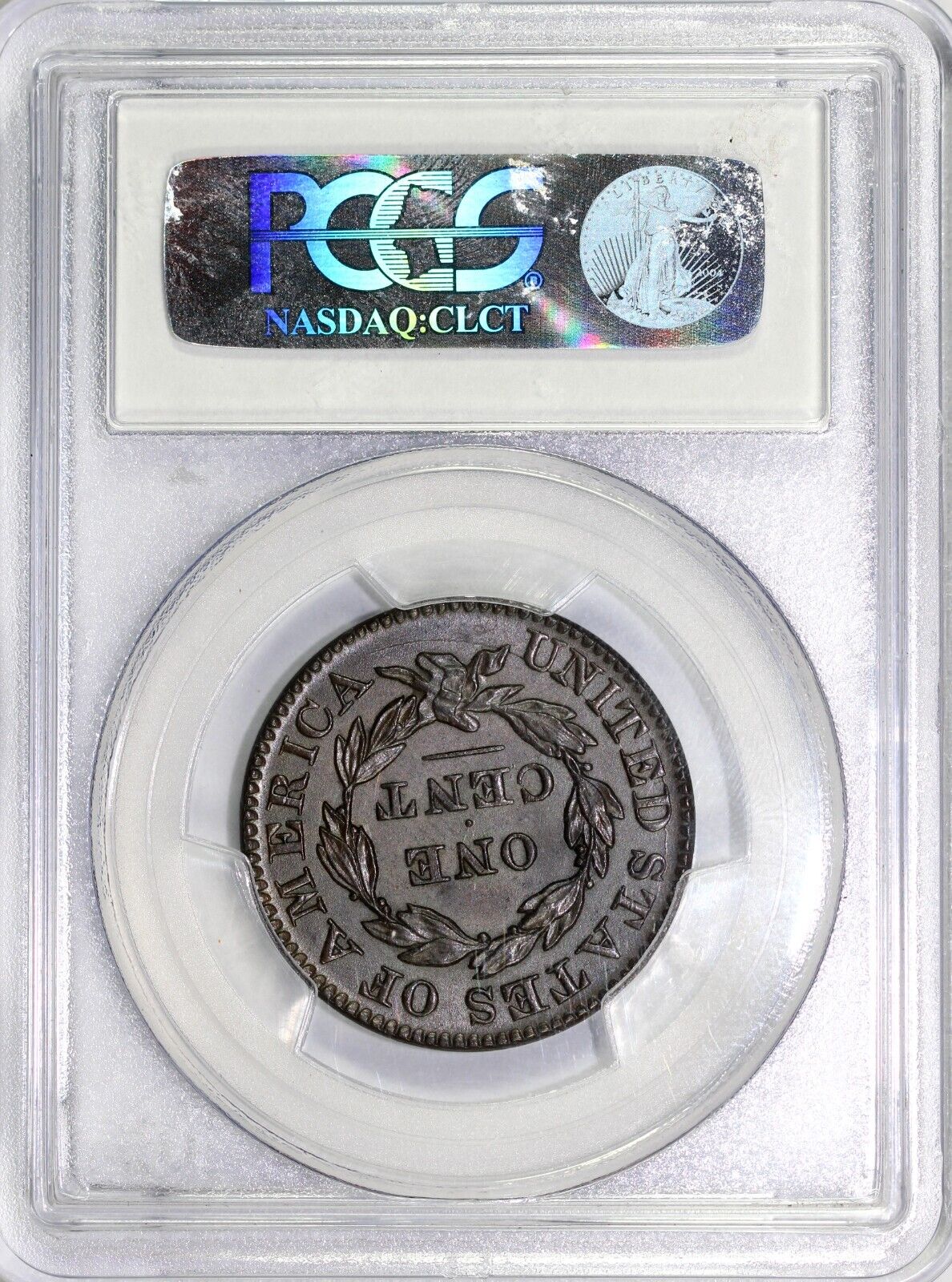 1831 1c N-8 Large Letters Coronet or Matron Head Large Cent PCGS MS 62 BN