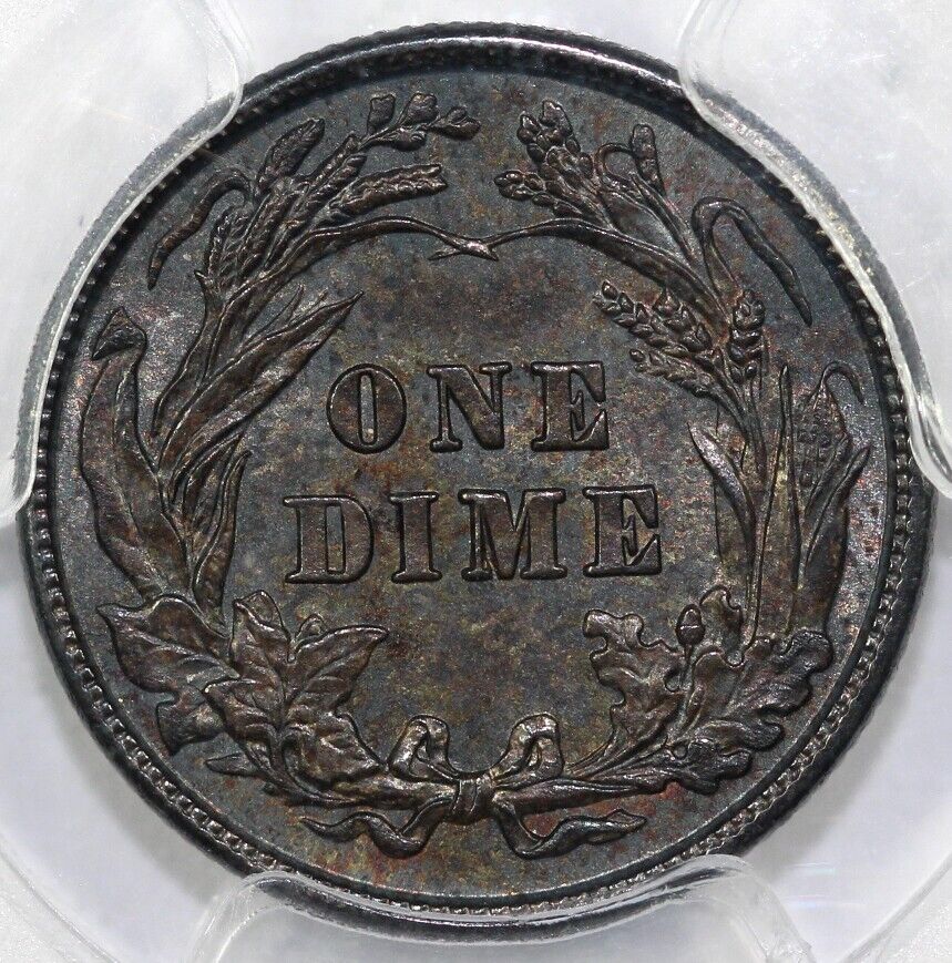 1901 10c Barber Dime PCGS MS 63