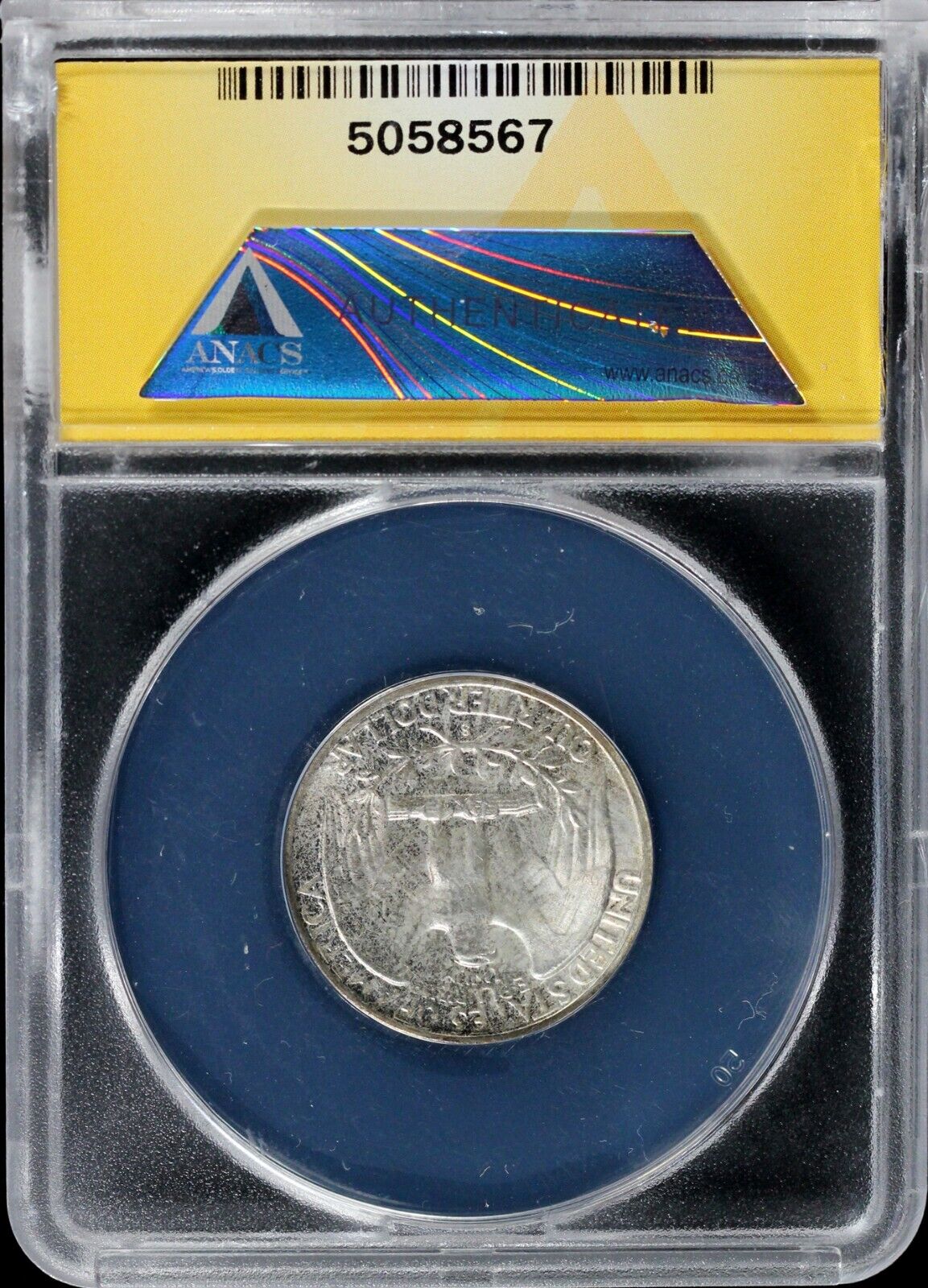 1942-S 25c Washington Quarter ANACS MS 65 *Toning*