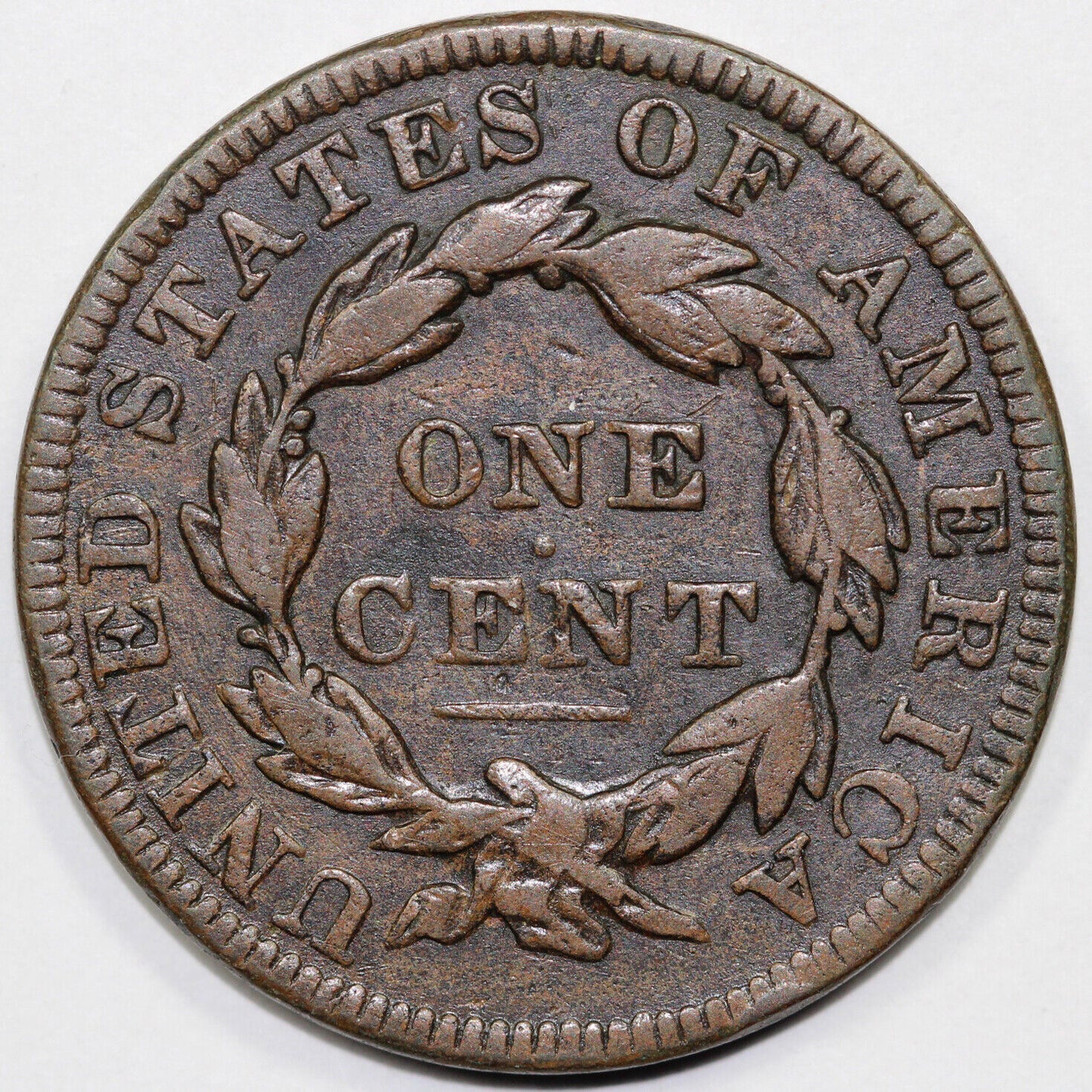 1835 1c N-12 Coronet or Matron Head Large Cent