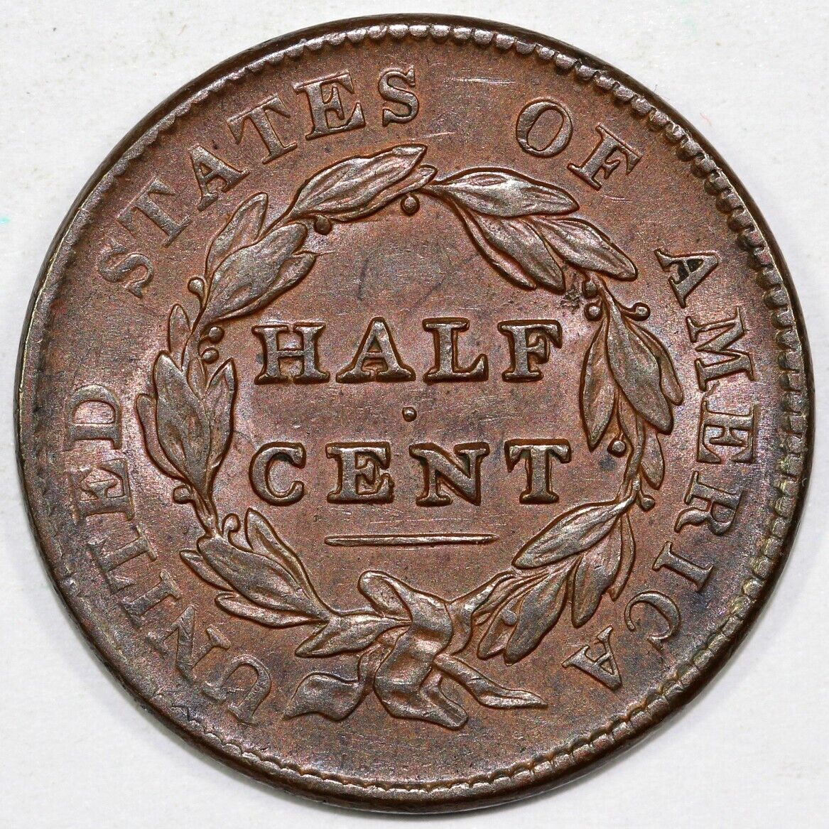 1828 1/2c C-3 Classic Head Half Cent