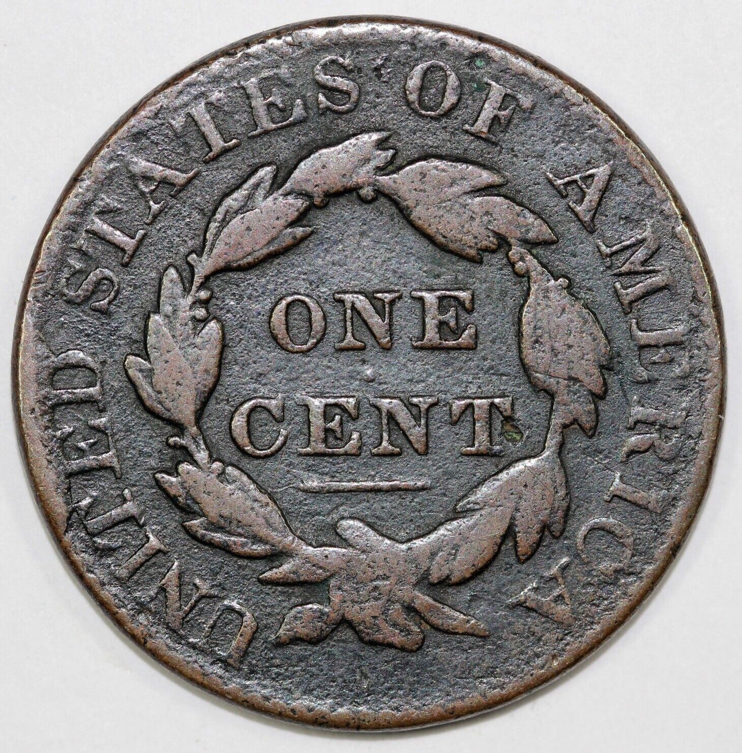 1828 1c N-5 Matron Head Large Cent *Terminal Die State*