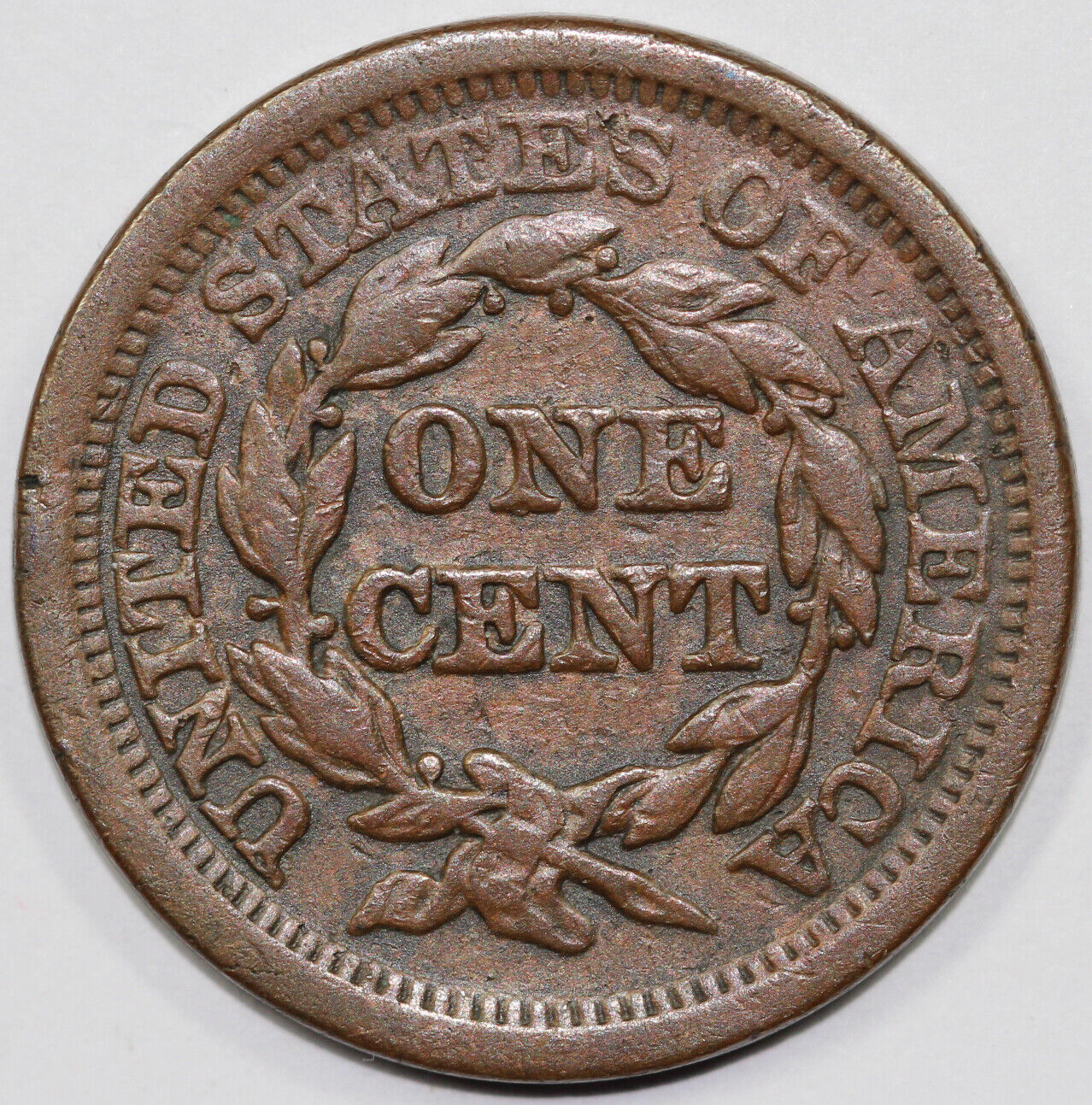 1849 1c N-10 Braided Hair Large Cent