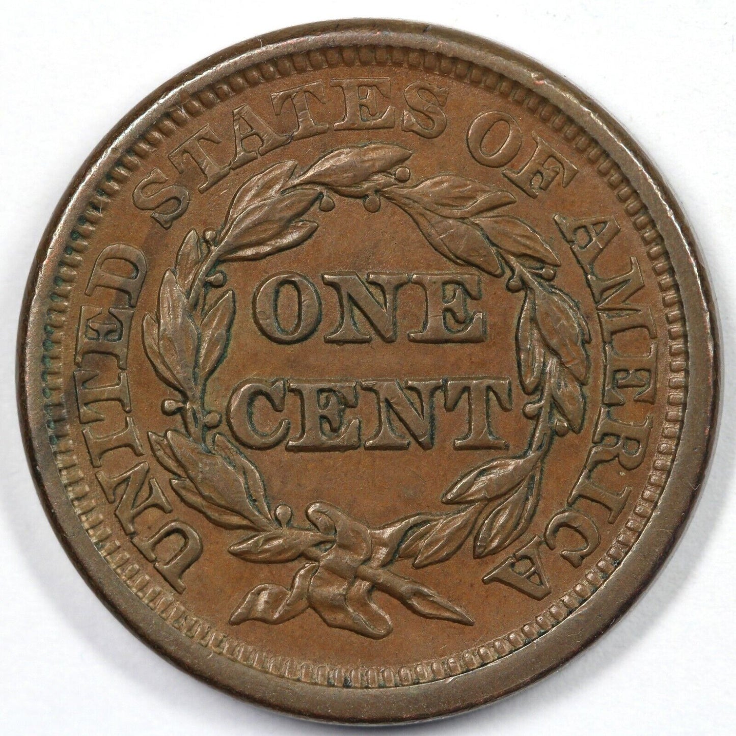 1845 1c N-4 Braided Hair Large Cent EX; 2010 PHILADELPHIA AMERICANA SALE