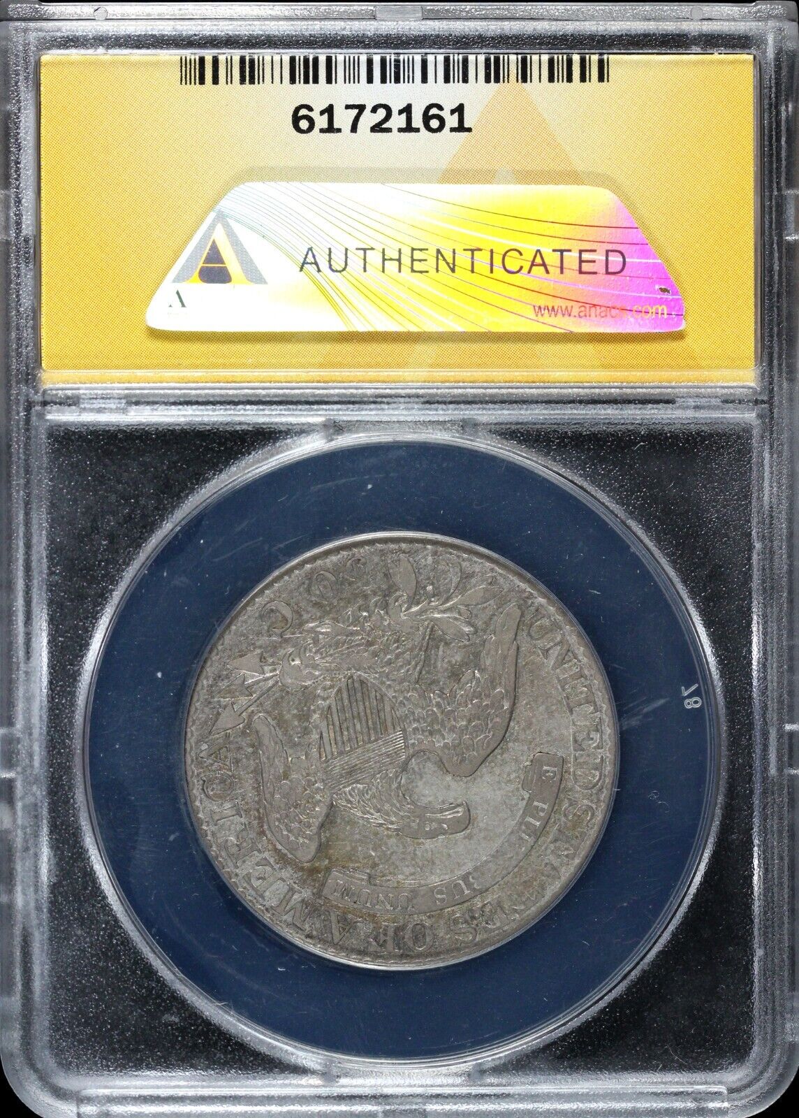 1826 50c Capped Bust Half Dollar ANACS VF 35 DETAILS CLEANED