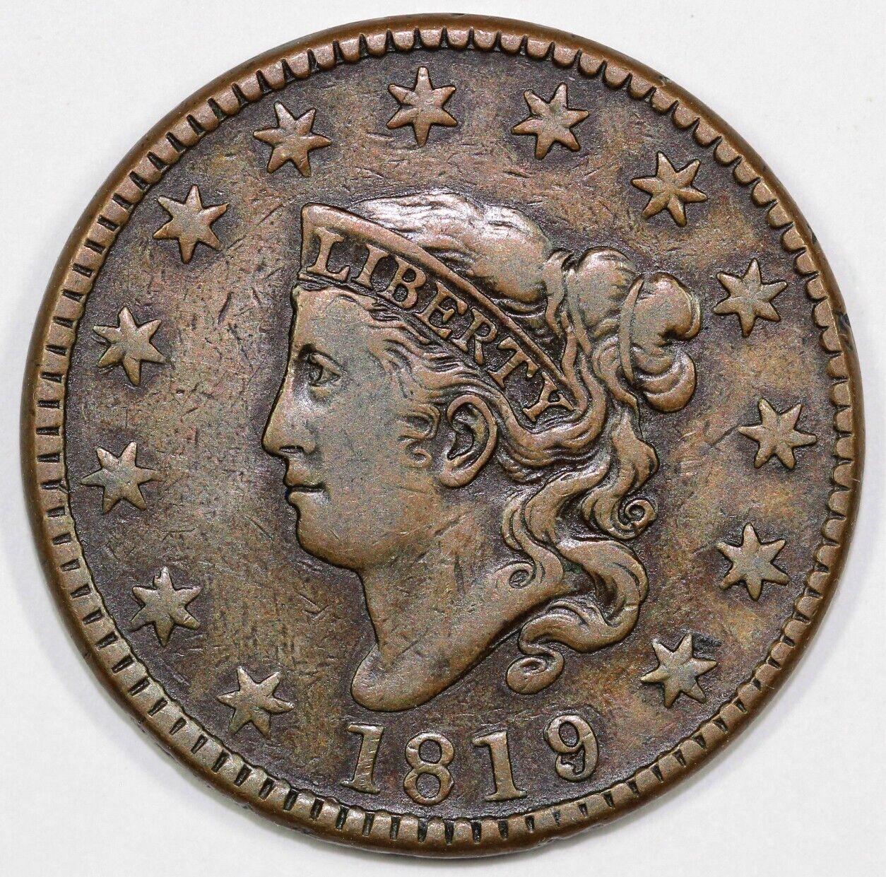 1819 1c Matron Head Large Cent