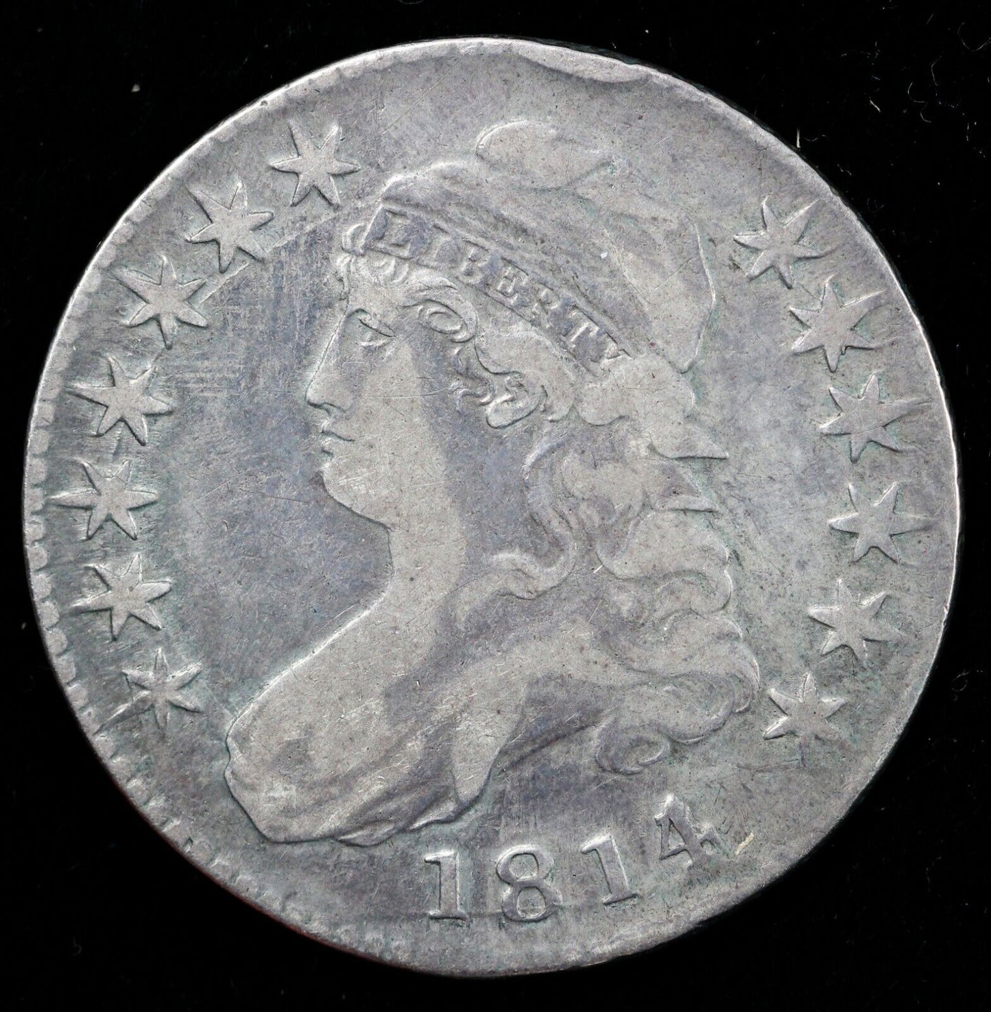 1814/3 50c Capped Bust Half Dollar