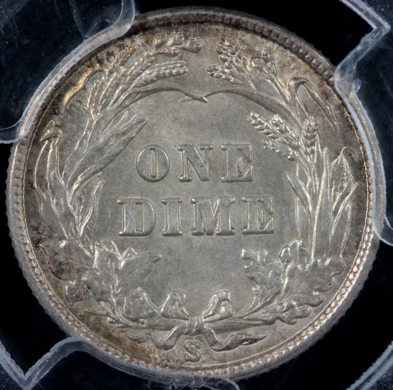 1911-S 10c Barber Dime PCGS and CAC MS 63