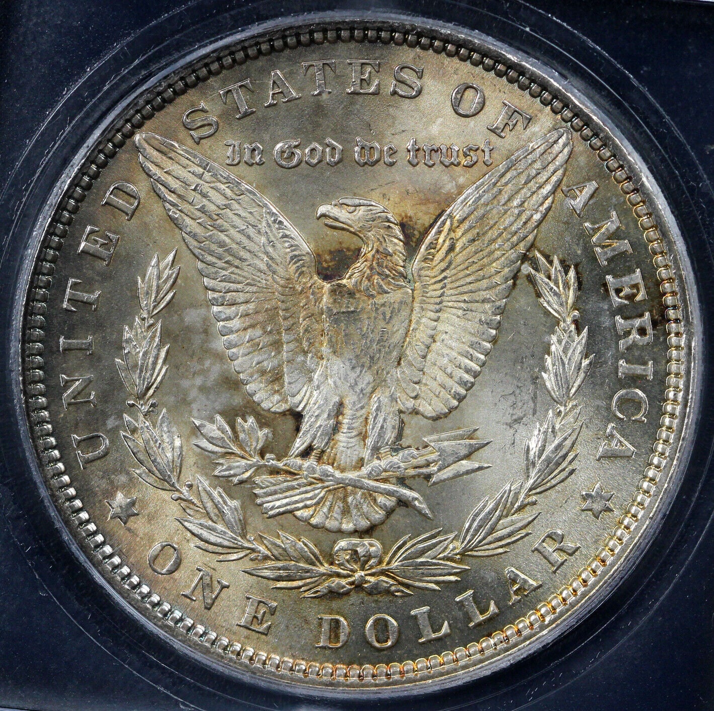1885 $1 Morgan Dollar ICG MS 64+ *Color*