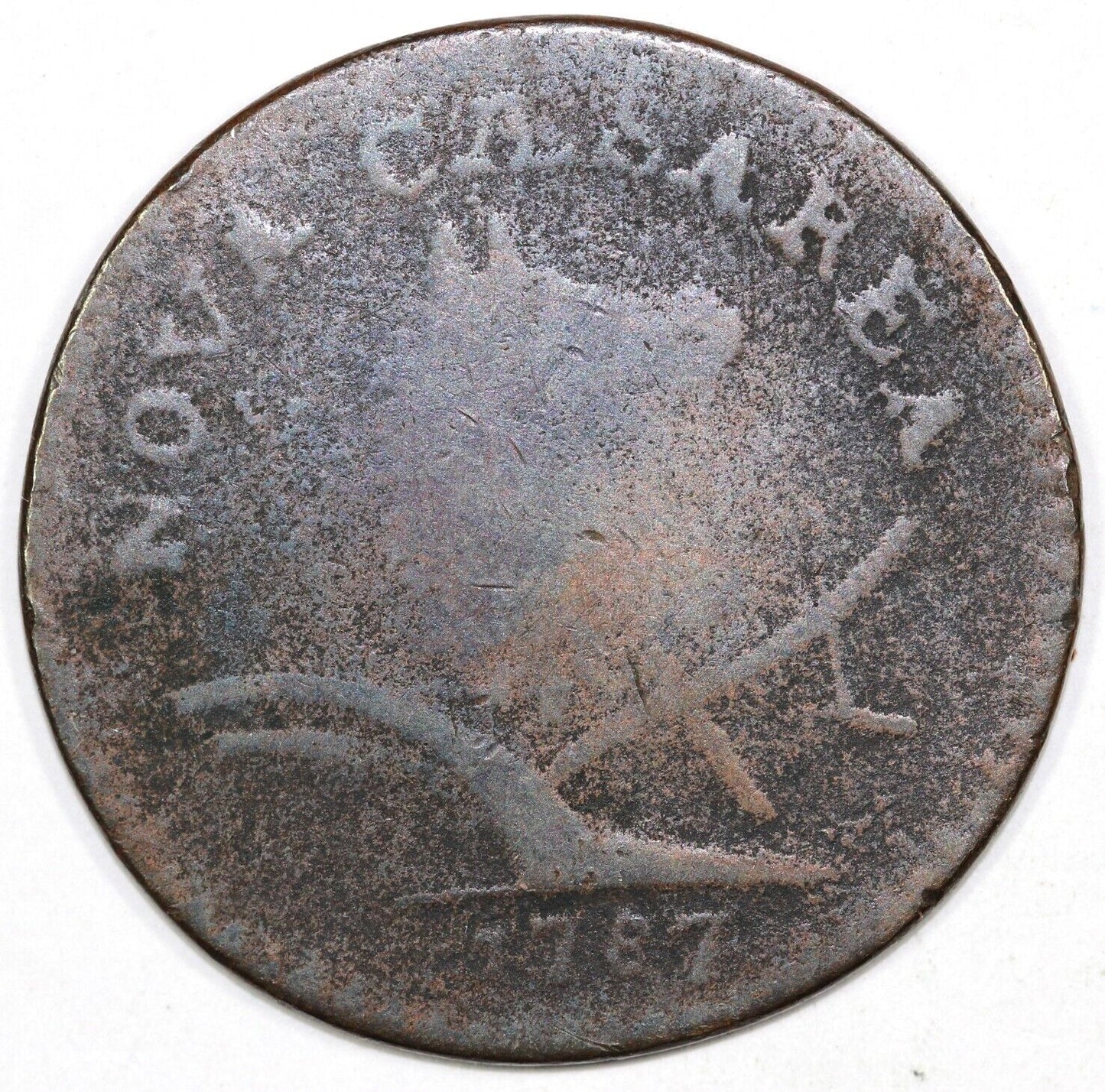 1787 M.60-P New Jersey Colonial Copper Coin