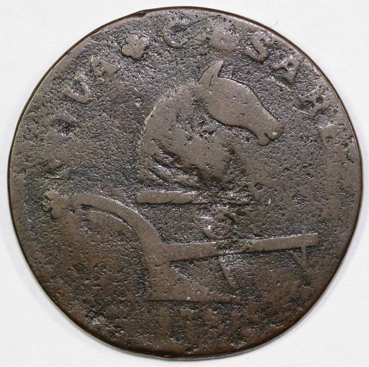 1788 M.77-dd Running Fox New Jersey Colonial Copper Coin