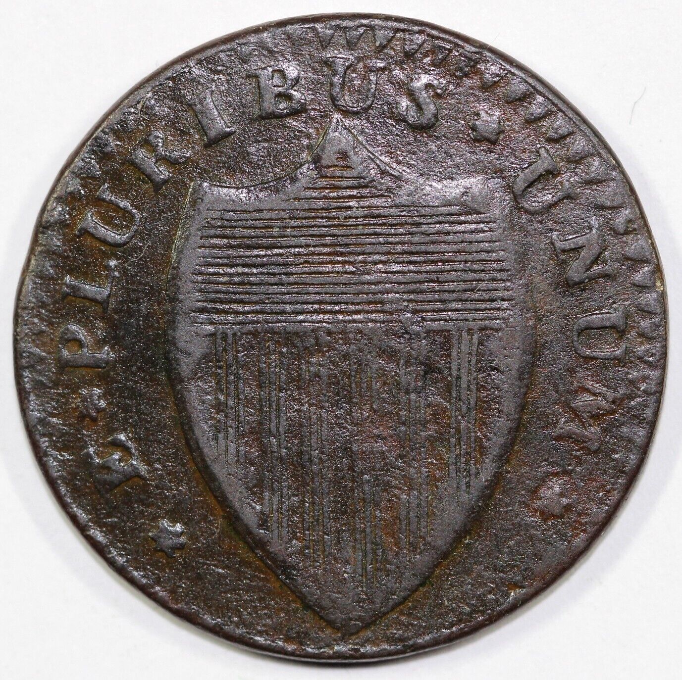 1787 1/2p M.44-D New Jersey Colonial Half Penny