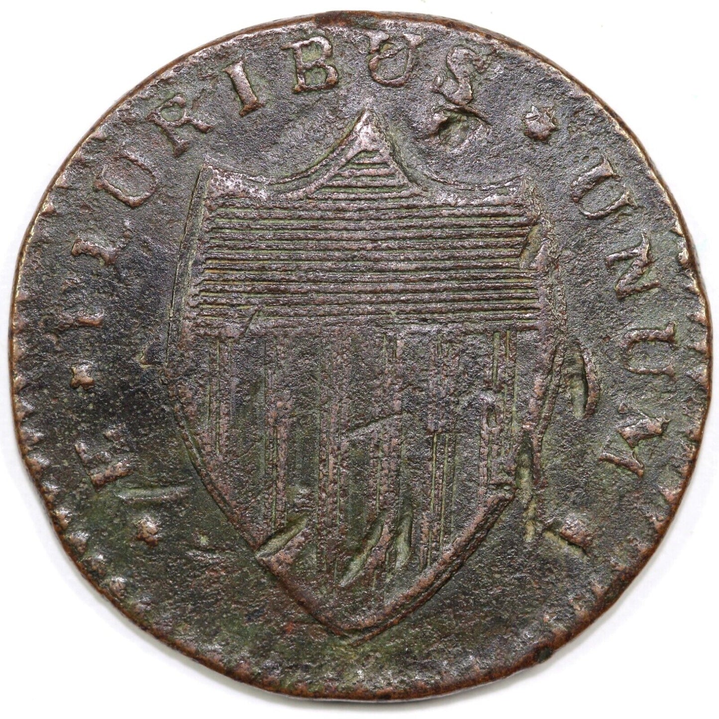 1787 1/2p M.52-I New Jersey Colonial Half Penny