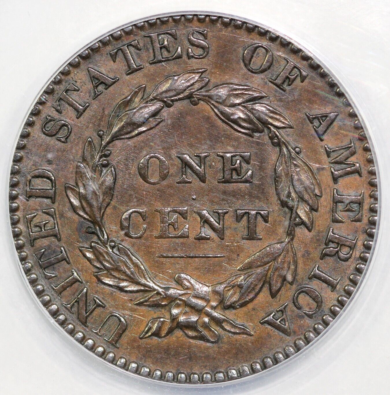 1822 1c Matron Head Large Cent ANACS AU 58 DETAILS TOOLED