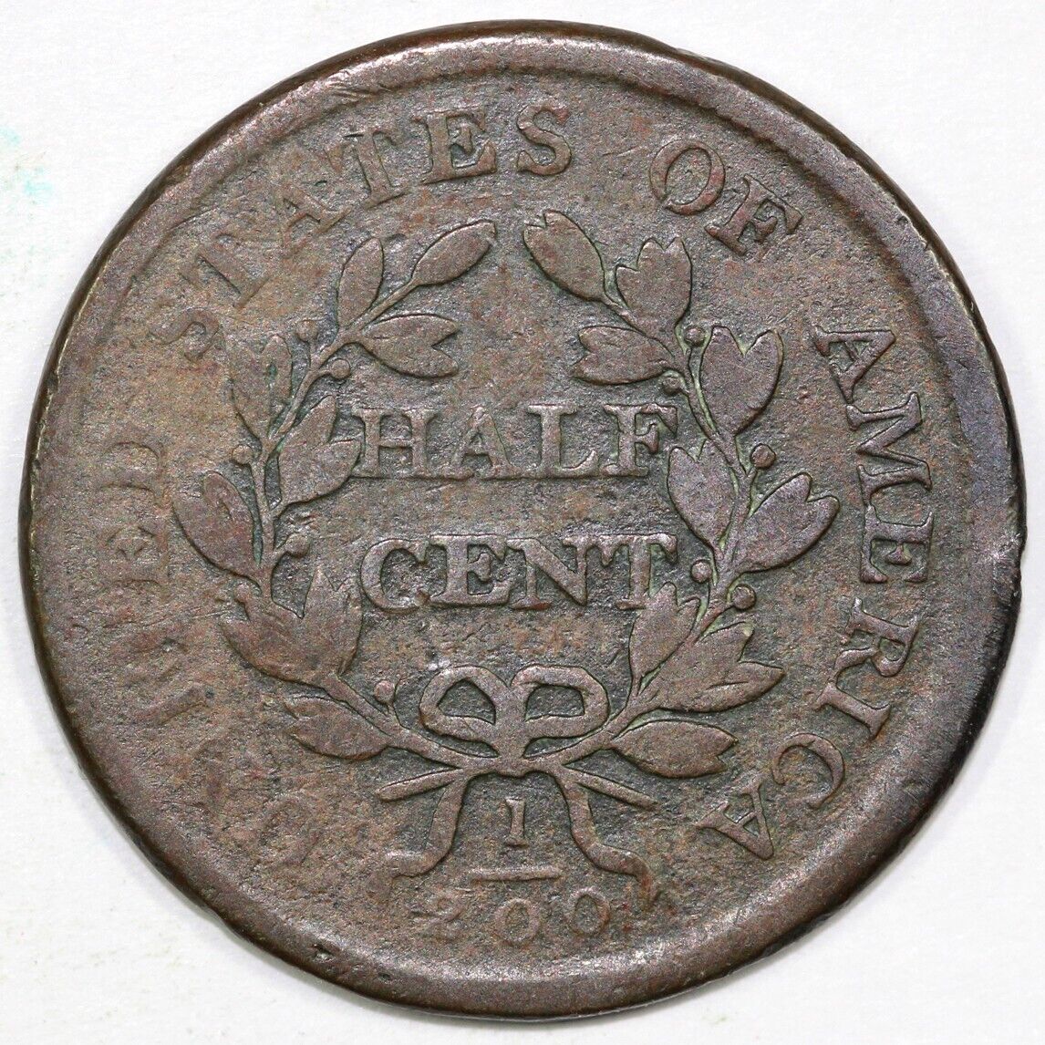 1806 1/2c C-2 Draped Bust Half Cent