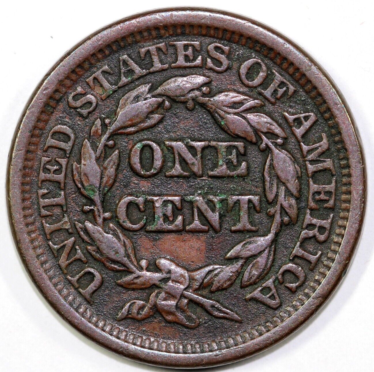 1849 1c N-20 Braided Hair Large Cent