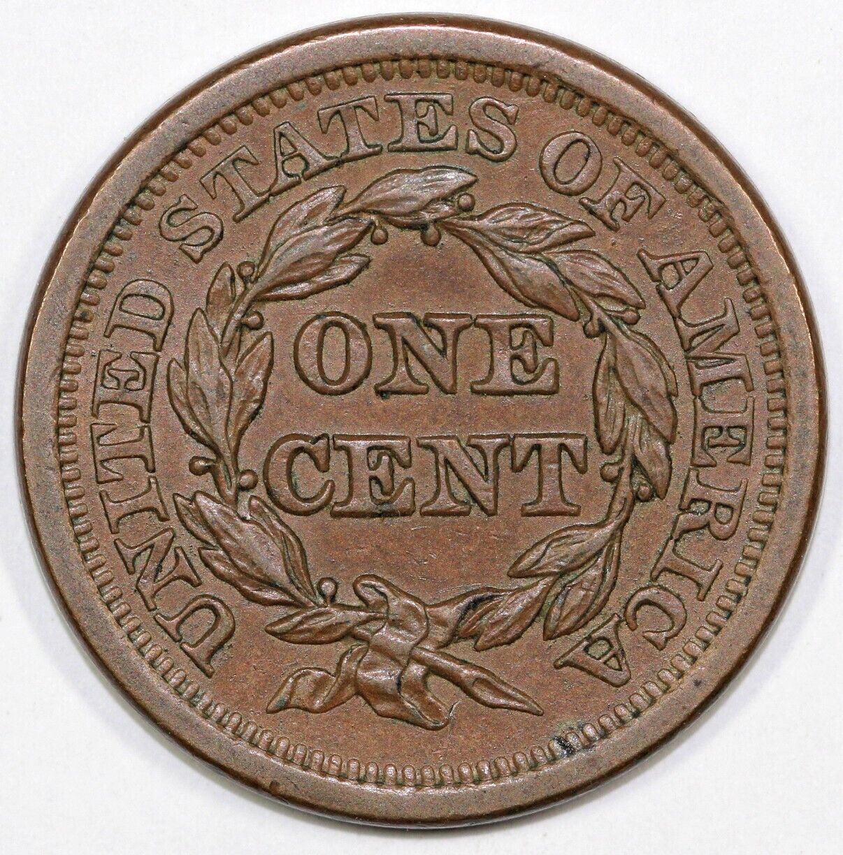 1851 1c N-38 Braided Hair Large Cent