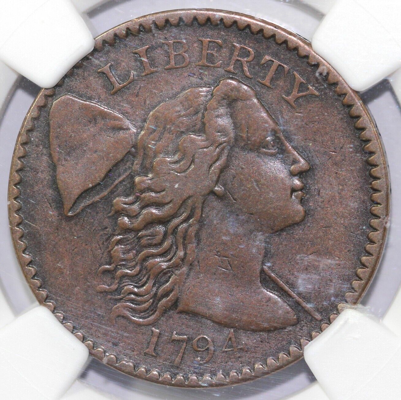 1794 1c S-47 Liberty Cap Large Cent NGC XF DETAILS BURNISHED